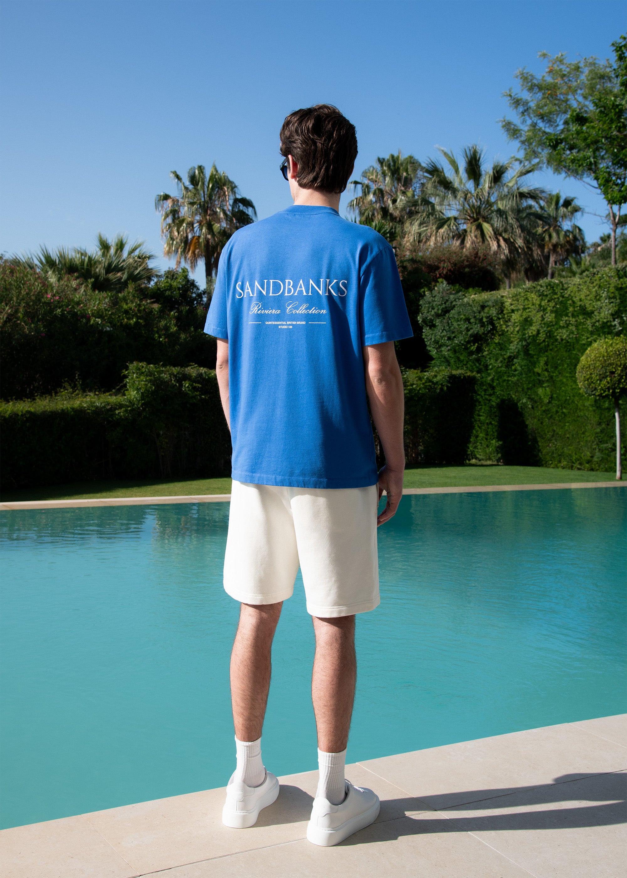 Sandbanks Riviera Collection T-Shirt - Cobalt Blue