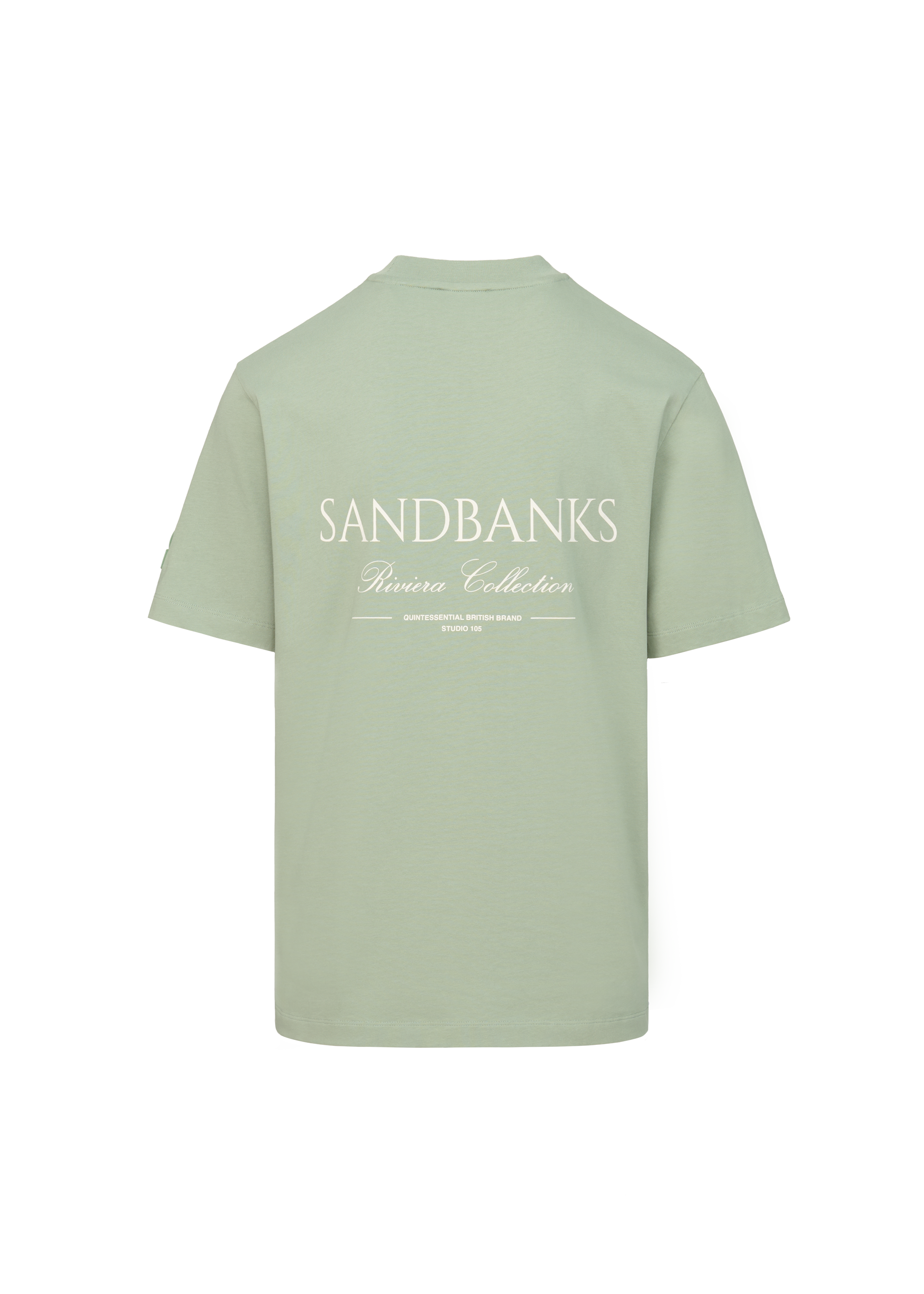 Sandbanks Riviera Collection T-Shirt - Sage - Sandbanks