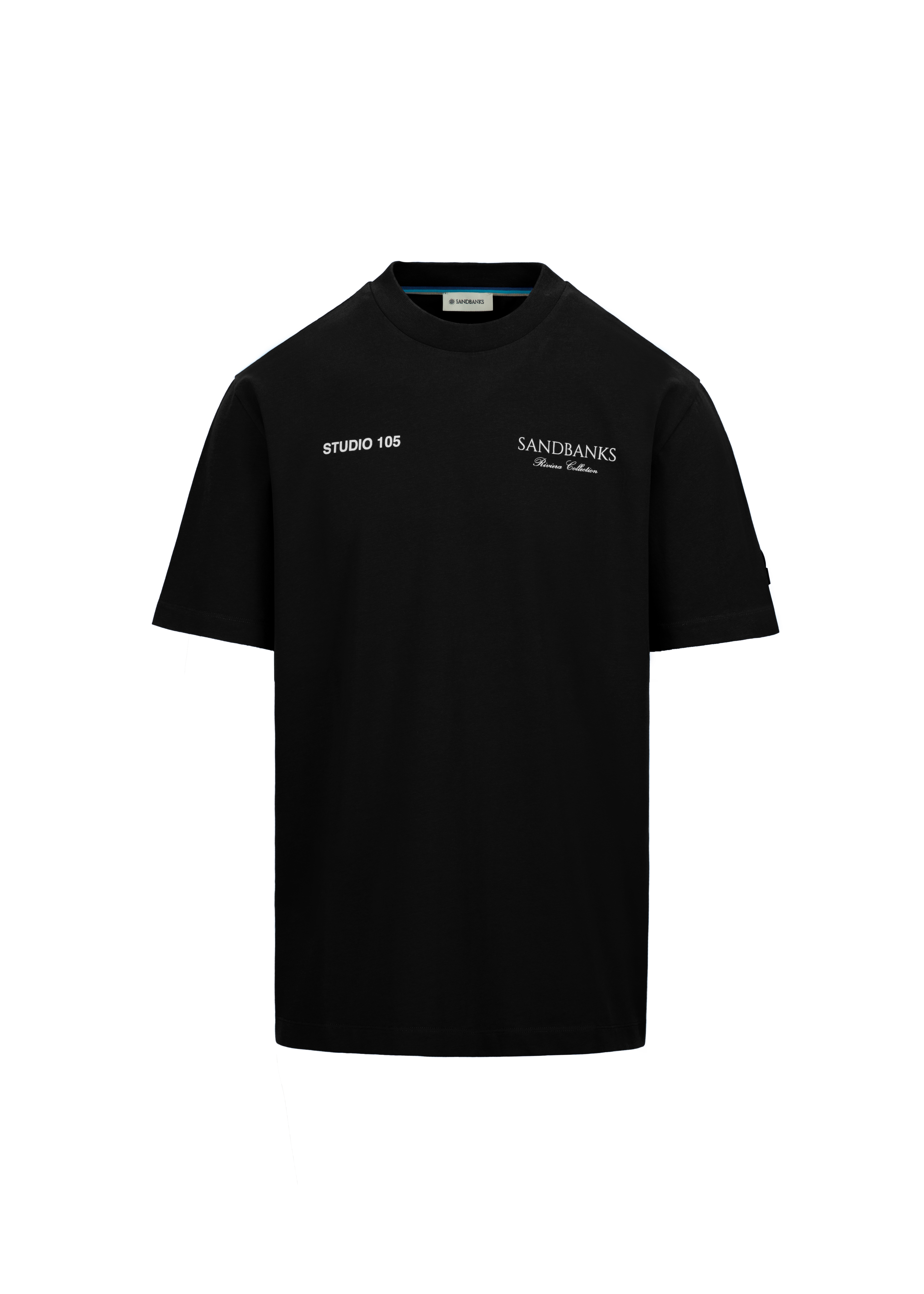 Sandbanks Riviera Collection T-Shirt - Black
