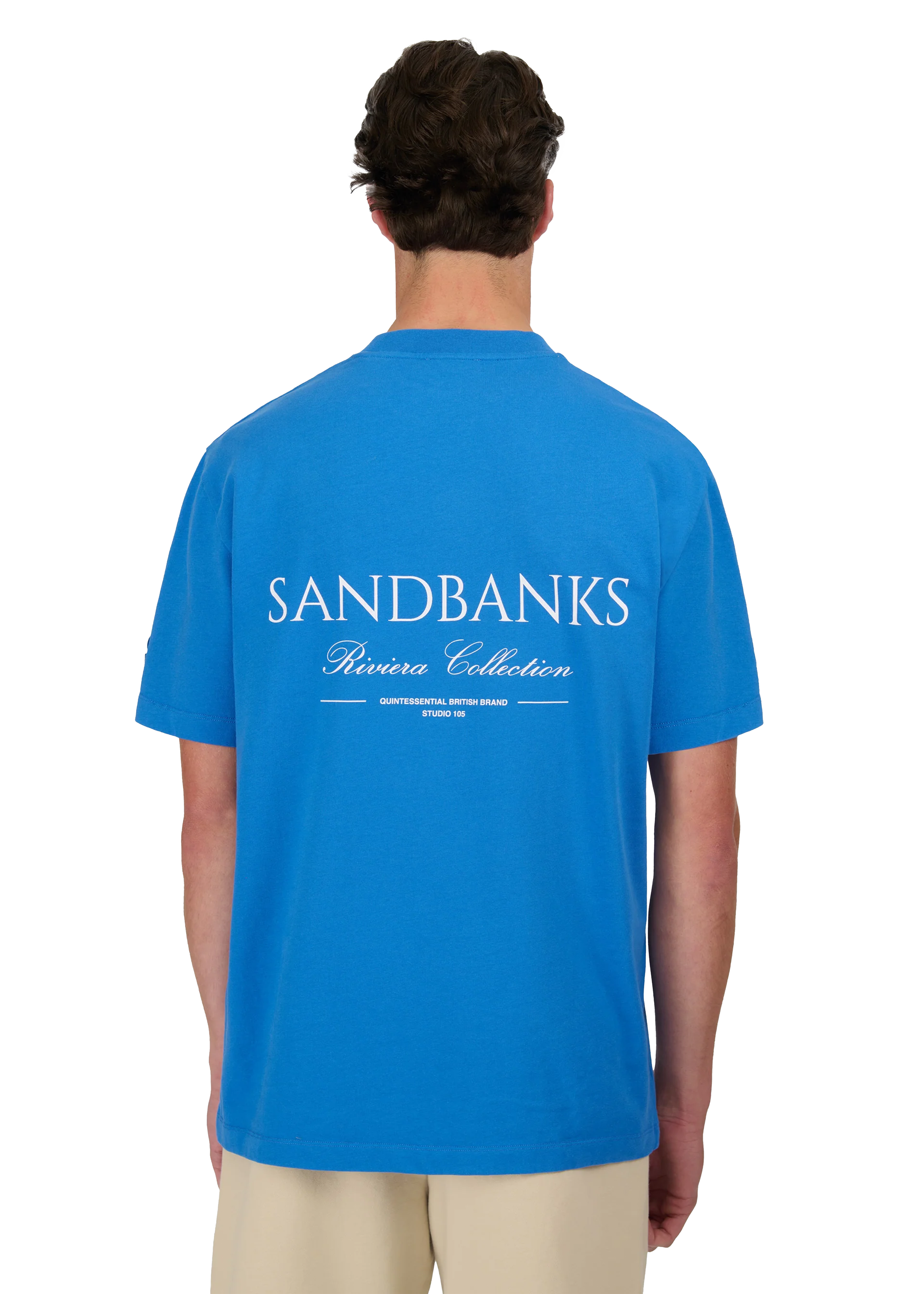 Sandbanks Riviera Collection T-Shirt - Cobalt Blue