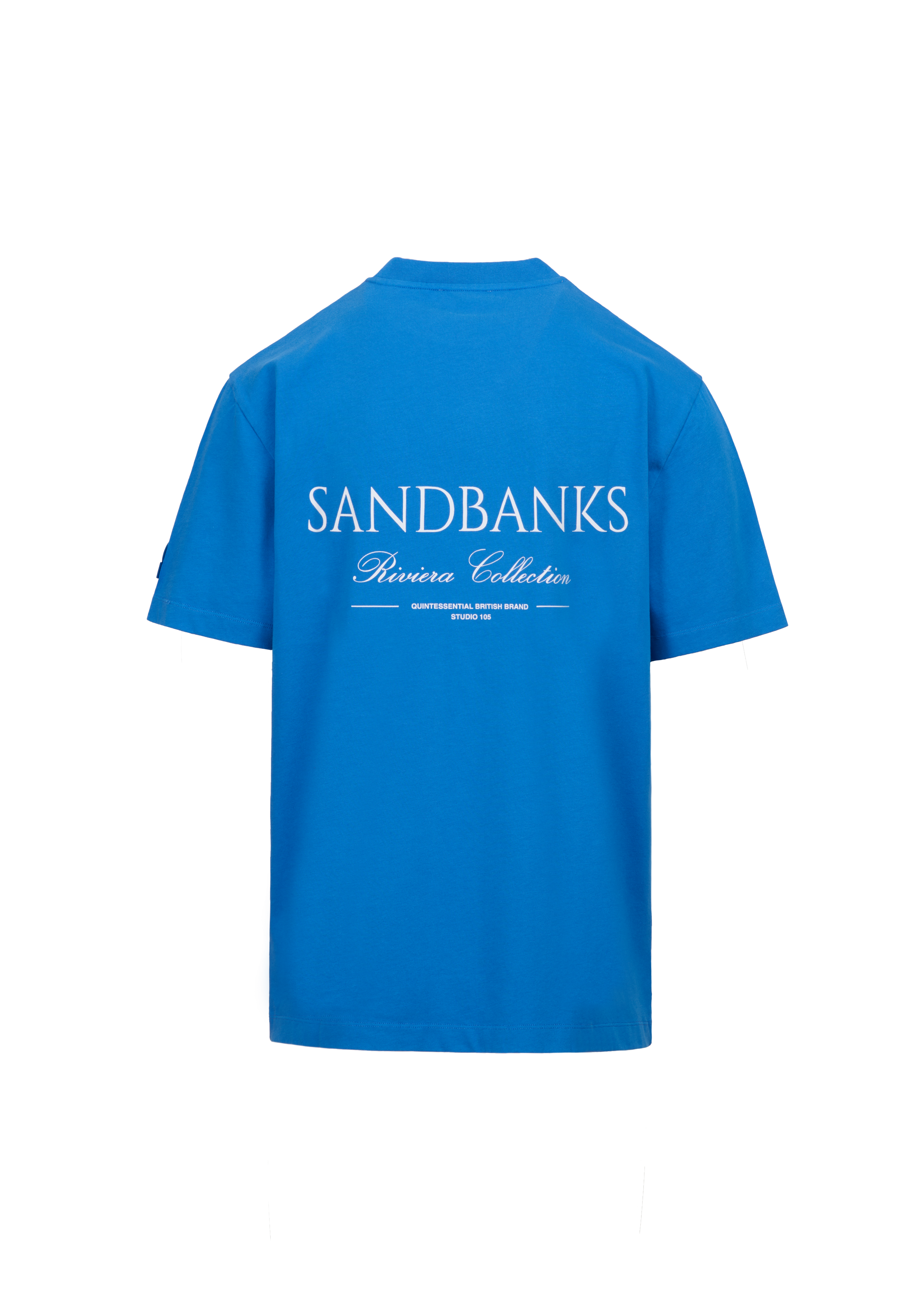 Sandbanks Riviera Collection T-Shirt - Cobalt Blue