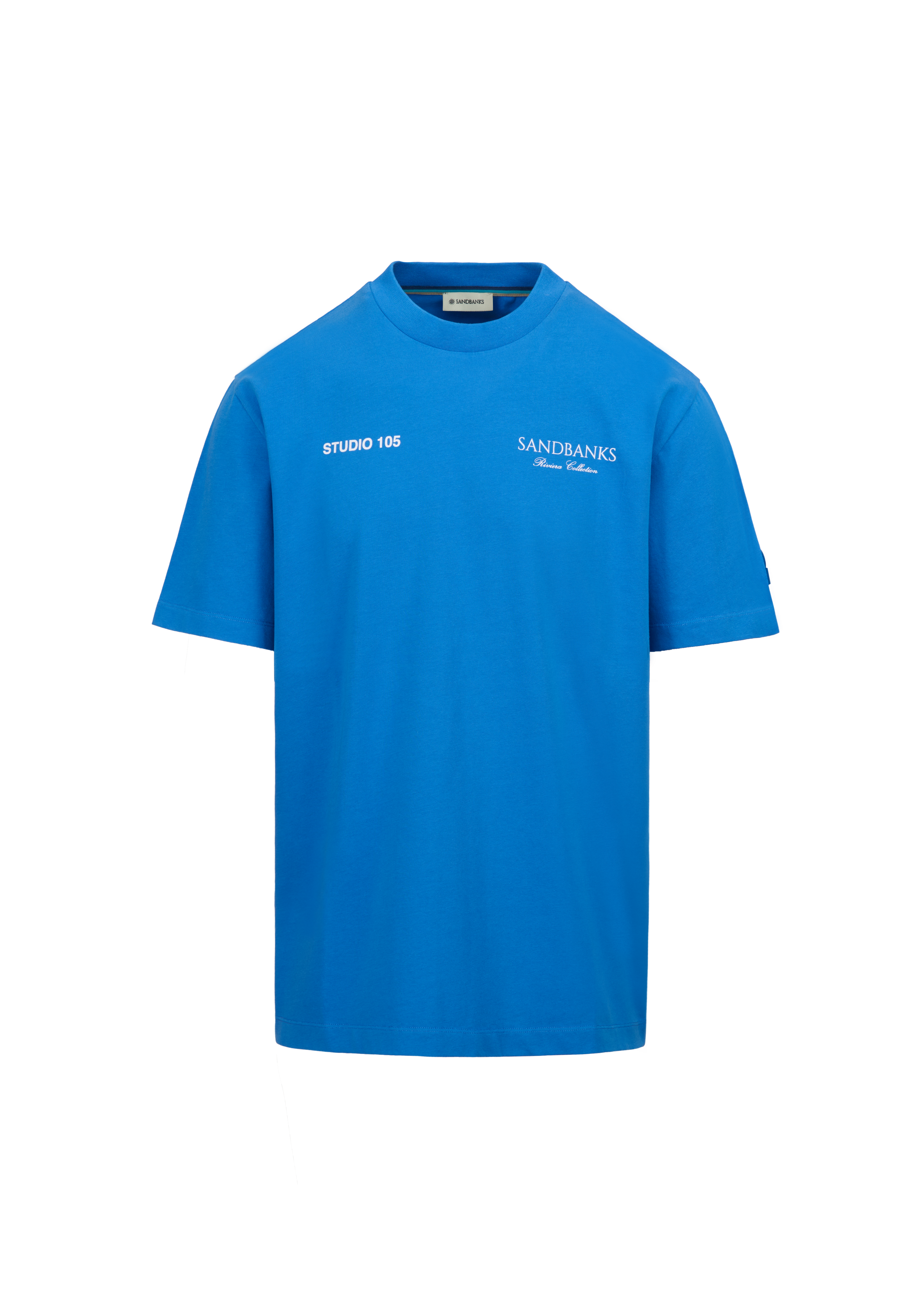 Sandbanks Riviera Collection T-Shirt - Cobalt Blue