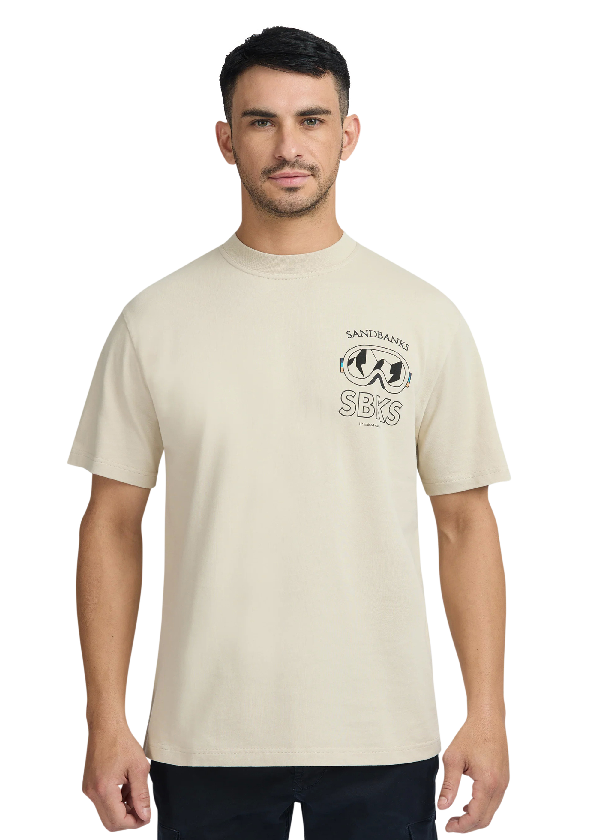 Sandbanks Unlimited Adventure T-Shirt - Stone