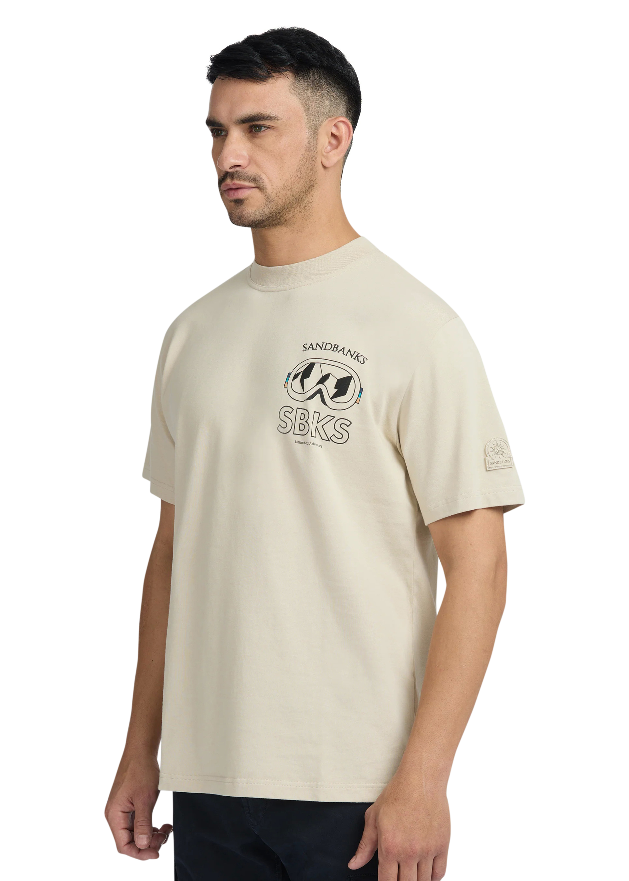 Sandbanks Unlimited Adventure T-Shirt - Stone
