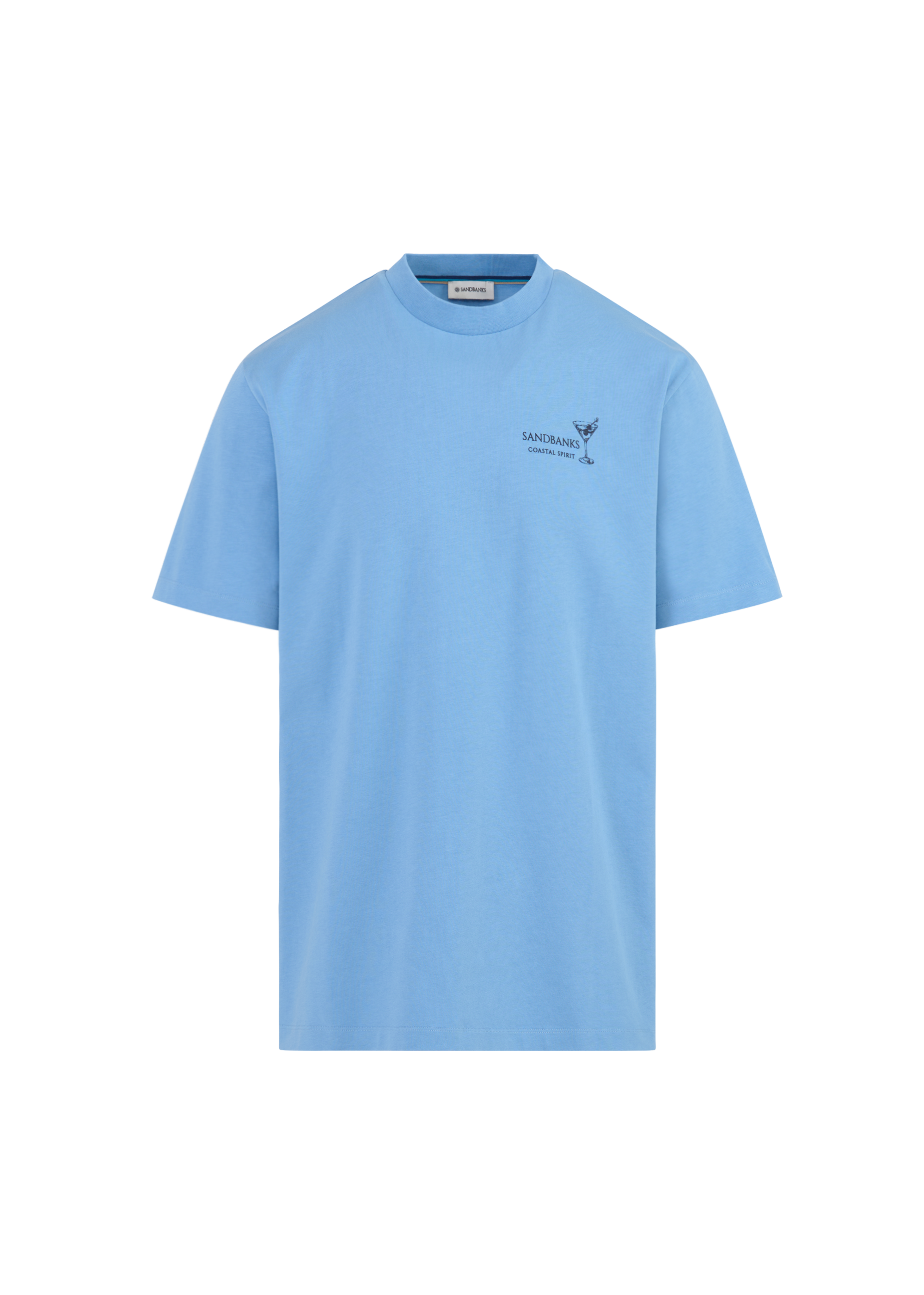 Sandbanks Coastal Spirit T-Shirt - Dusty Blue