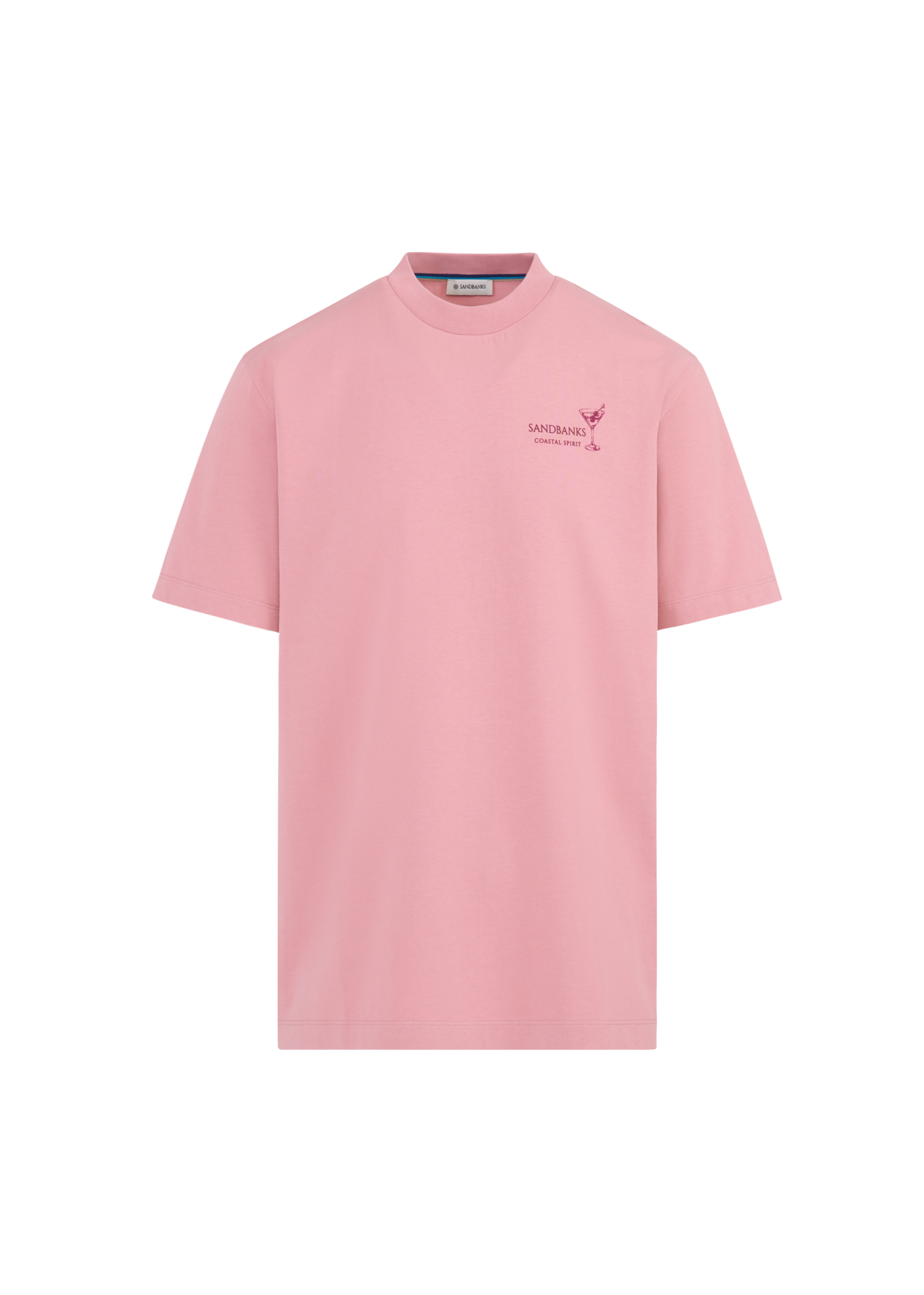 Sandbanks Coastal Spirit T-Shirt - Dusty Pink