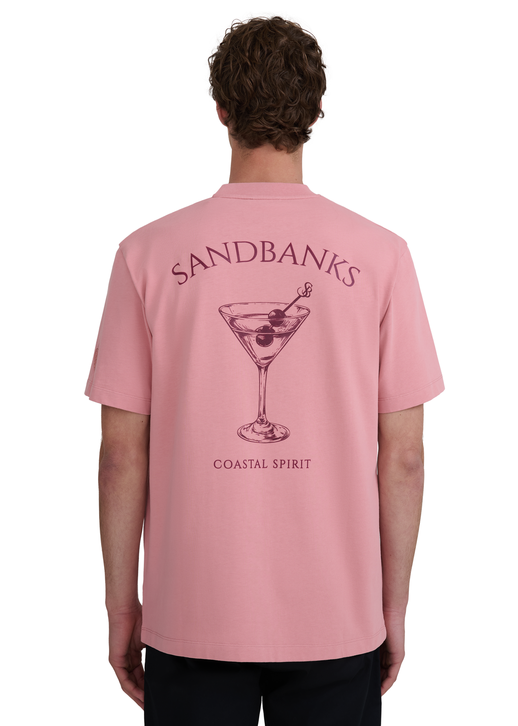 Sandbanks Coastal Spirit T-Shirt - Dusty Pink