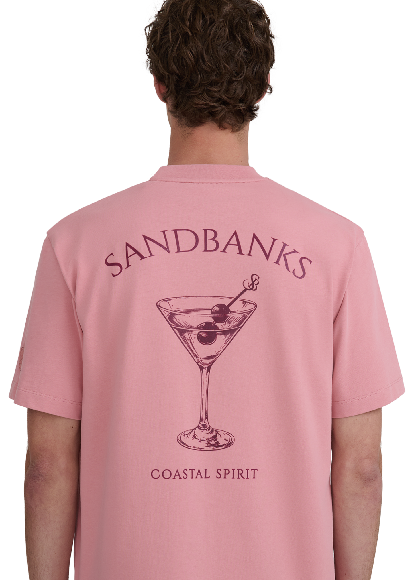 Sandbanks Coastal Spirit T-Shirt - Dusty Pink