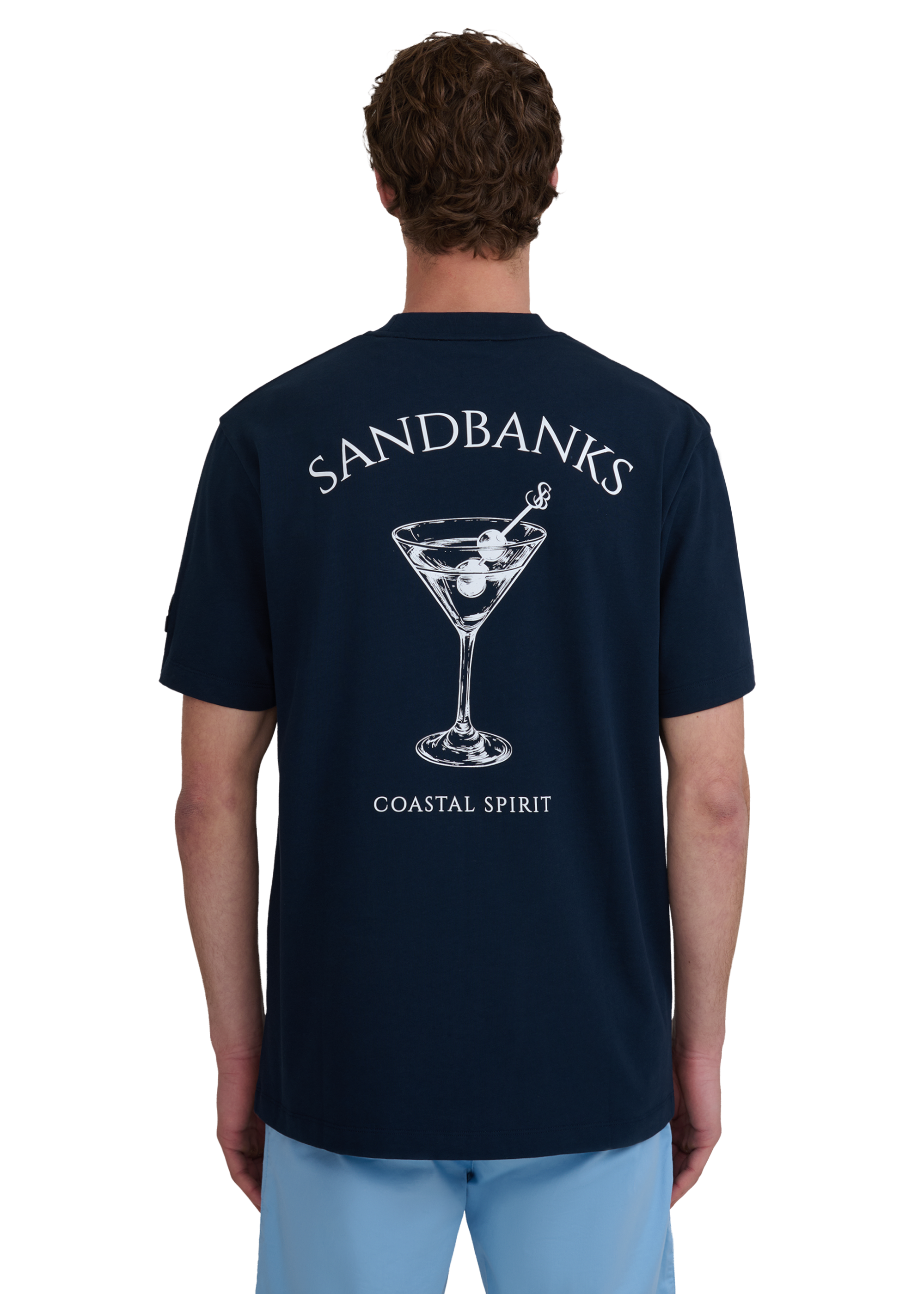 Sandbanks Coastal Spirit T-Shirt - Navy