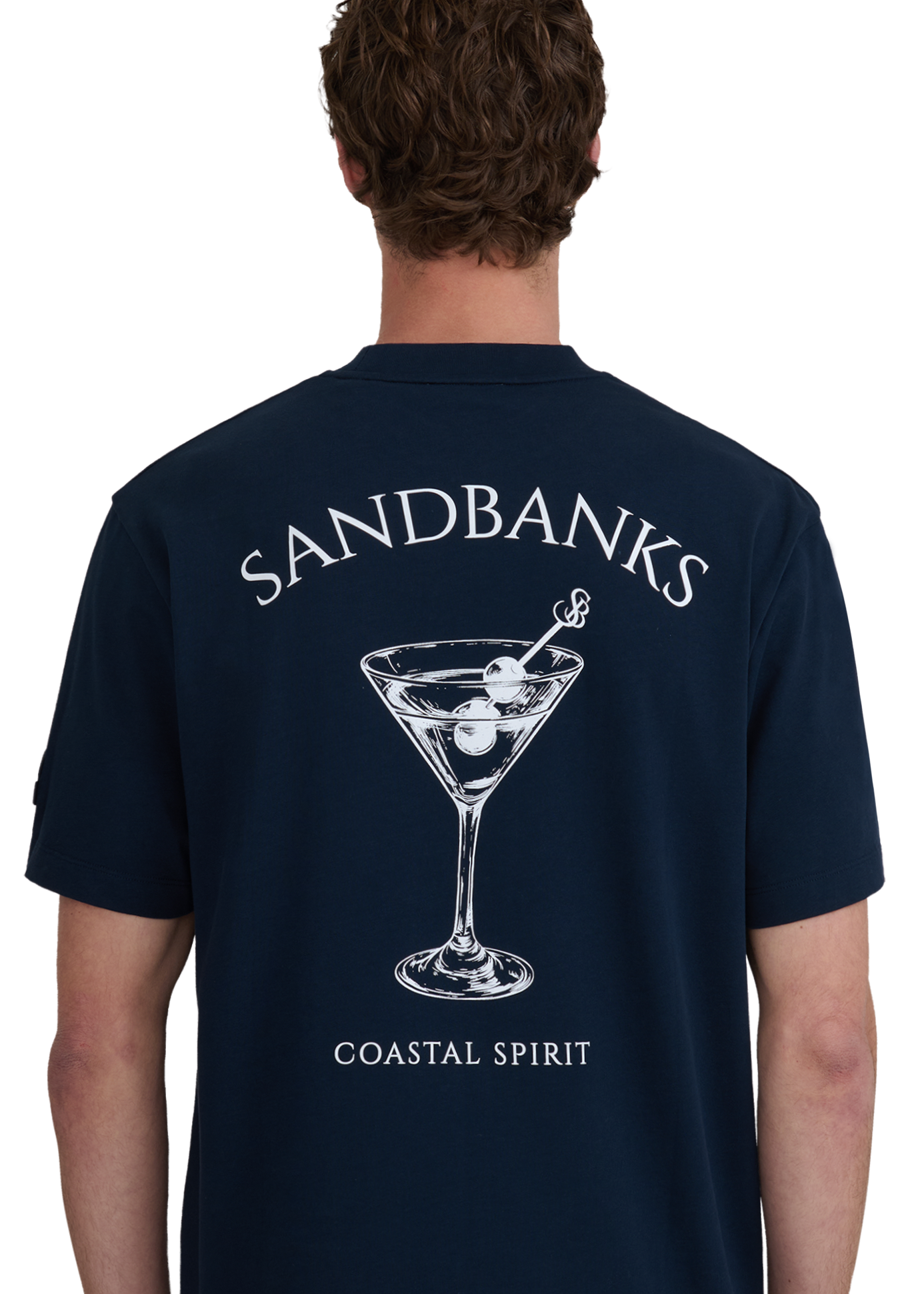 Sandbanks Coastal Spirit T-Shirt - Navy