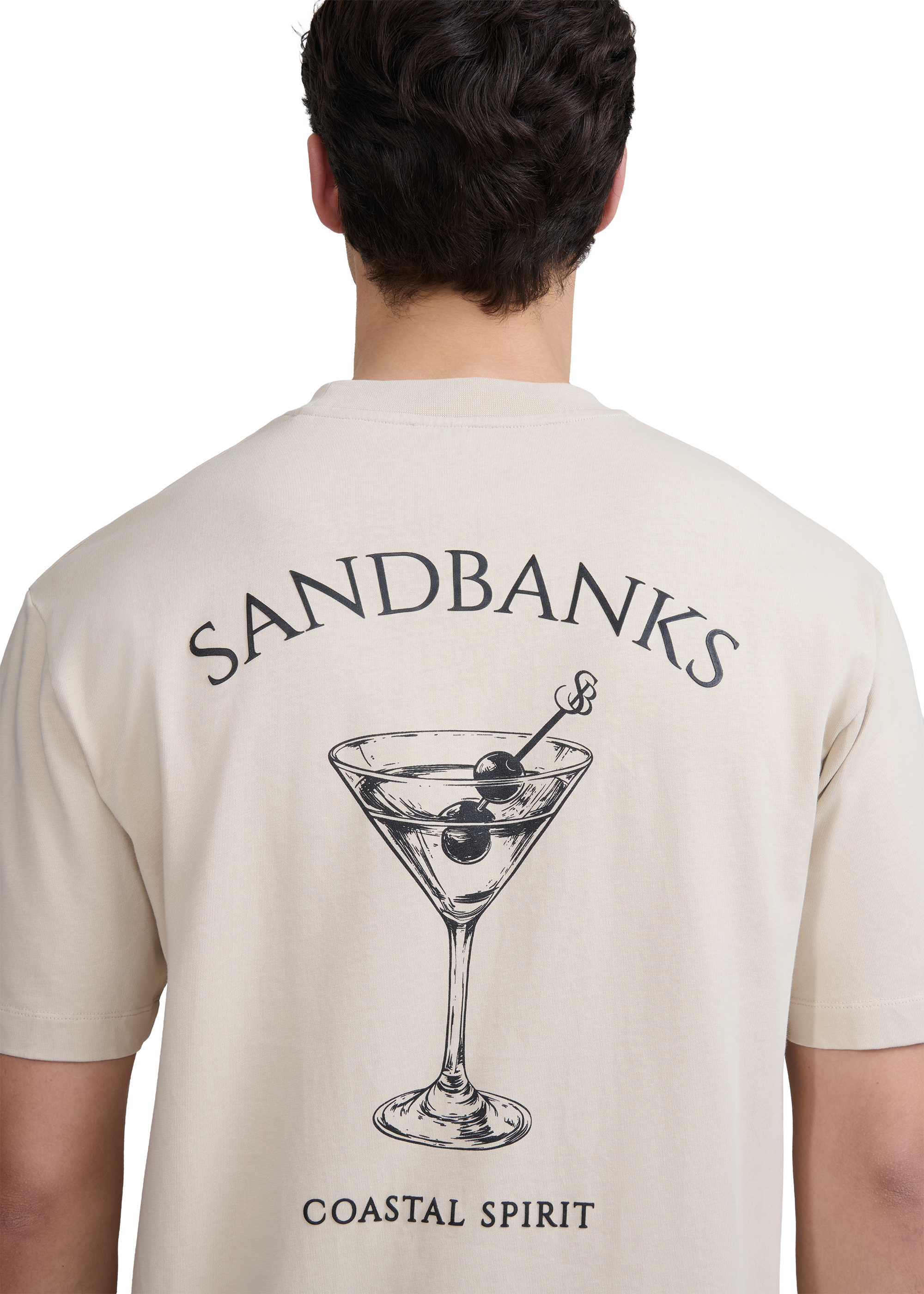 Sandbanks Coastal Spirit T-Shirt - Stone