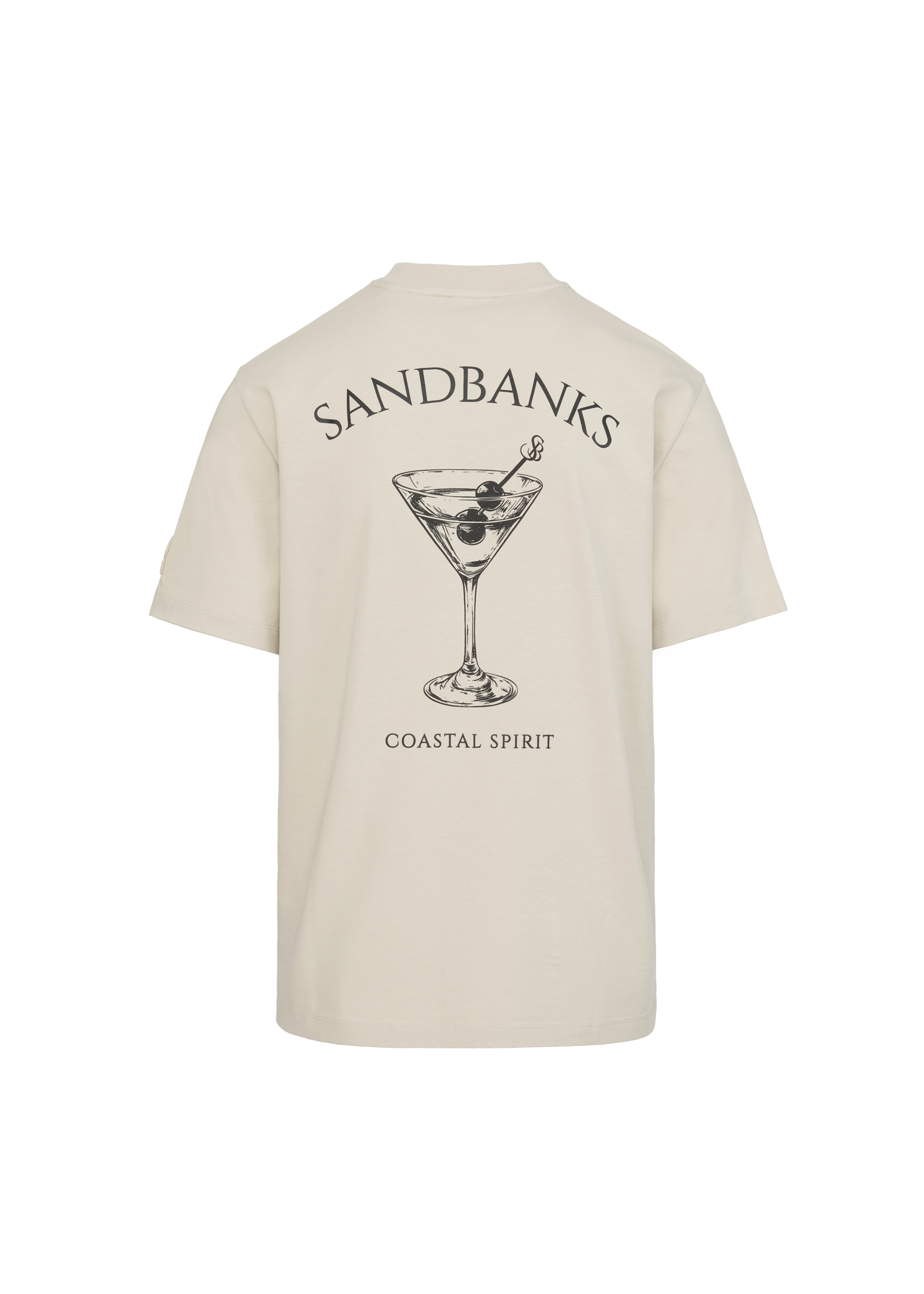 Sandbanks Coastal Spirit T-Shirt - Stone