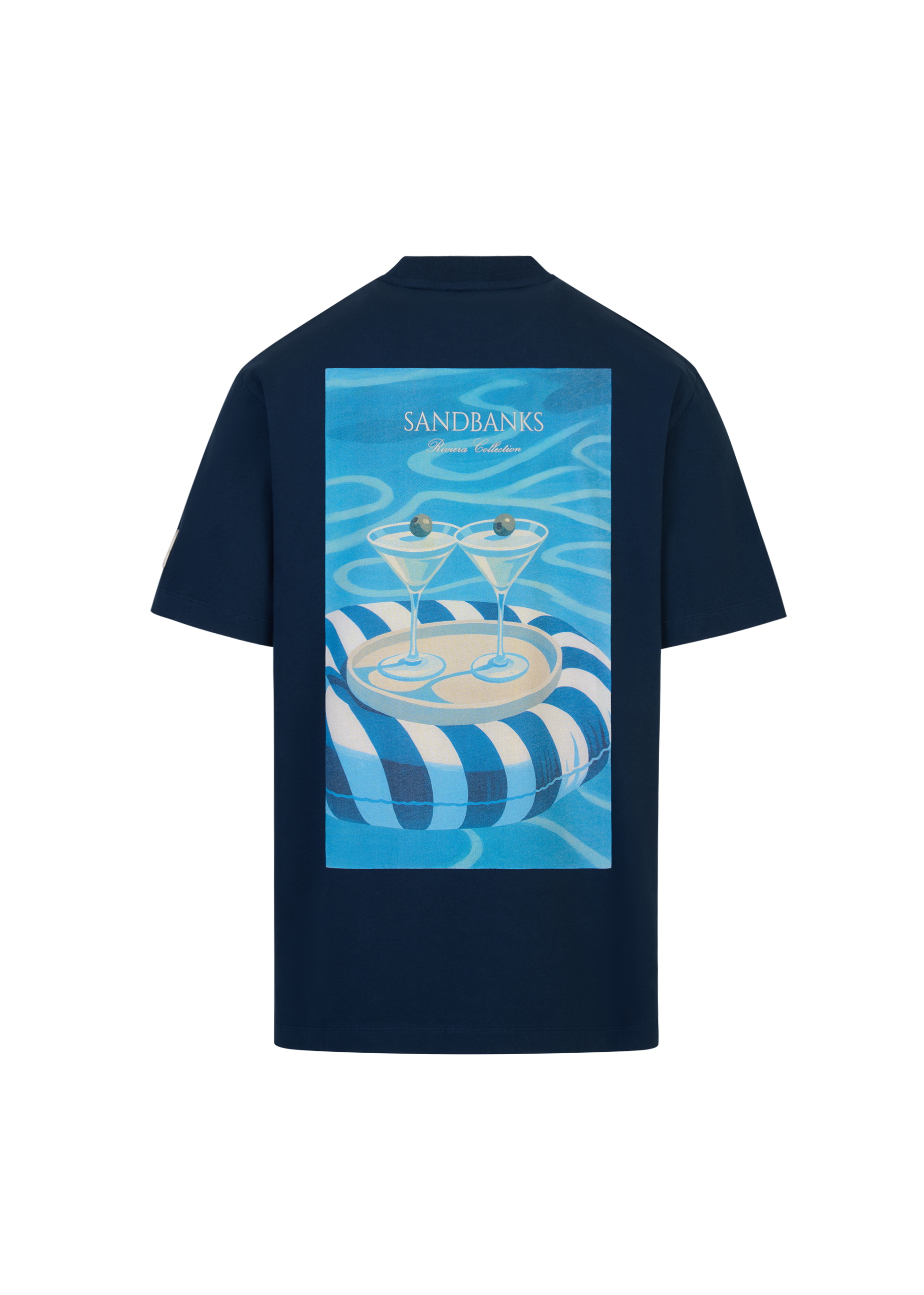 Riviera Poolside T-shirt - Navy