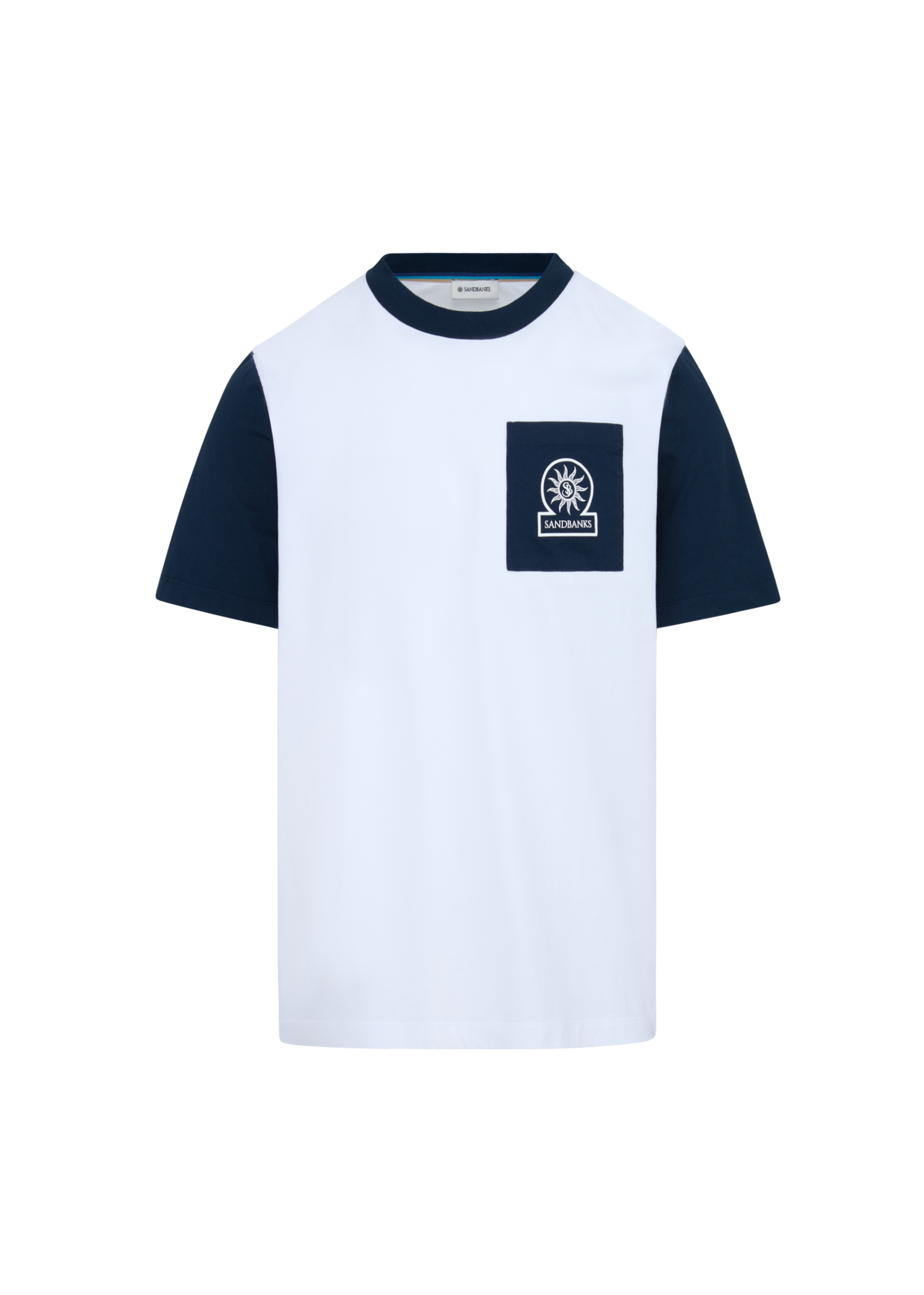 Contrast Pocket Badge Logo T-shirt - White