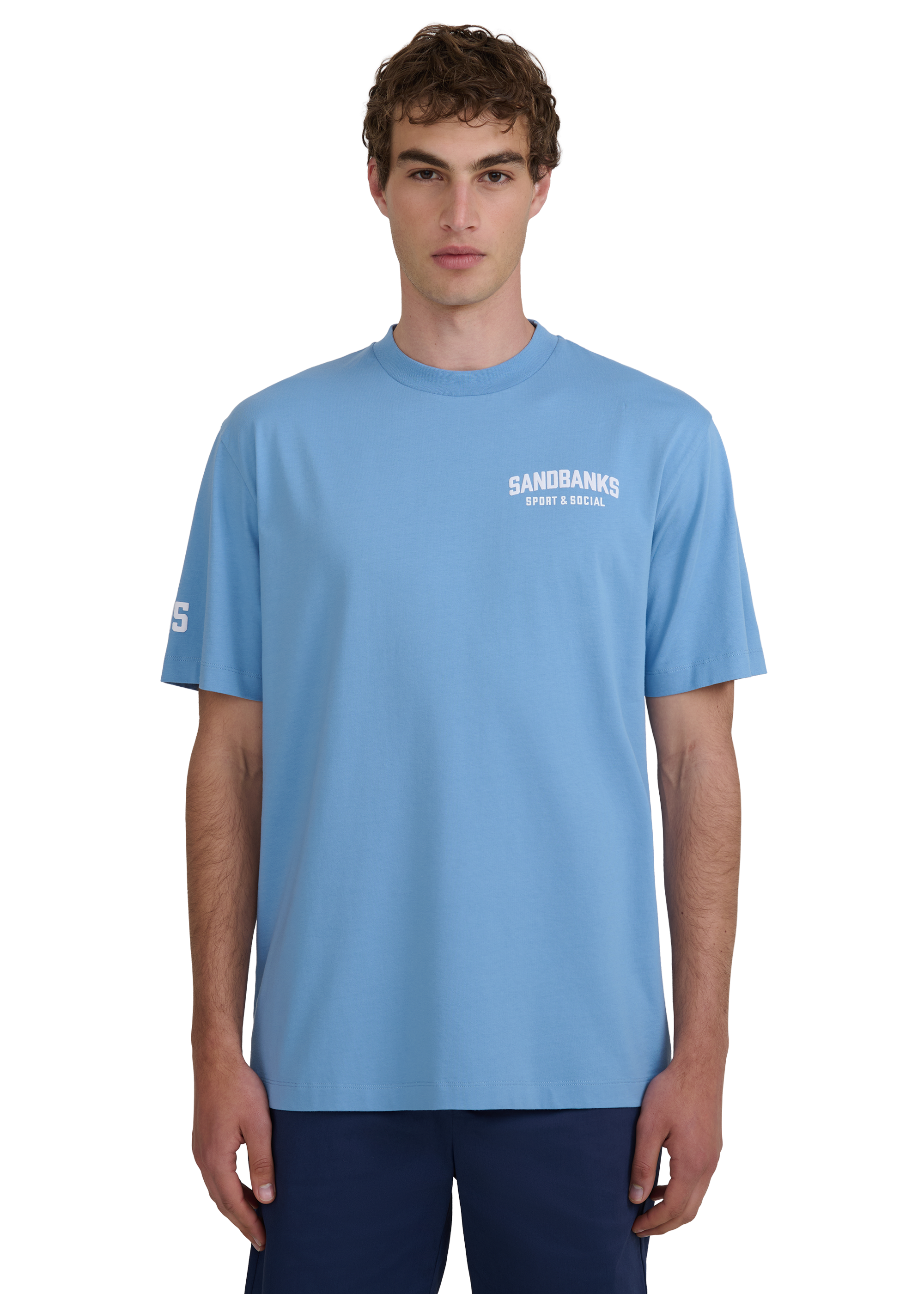 Sport & Social T-shirt - Dusty Blue