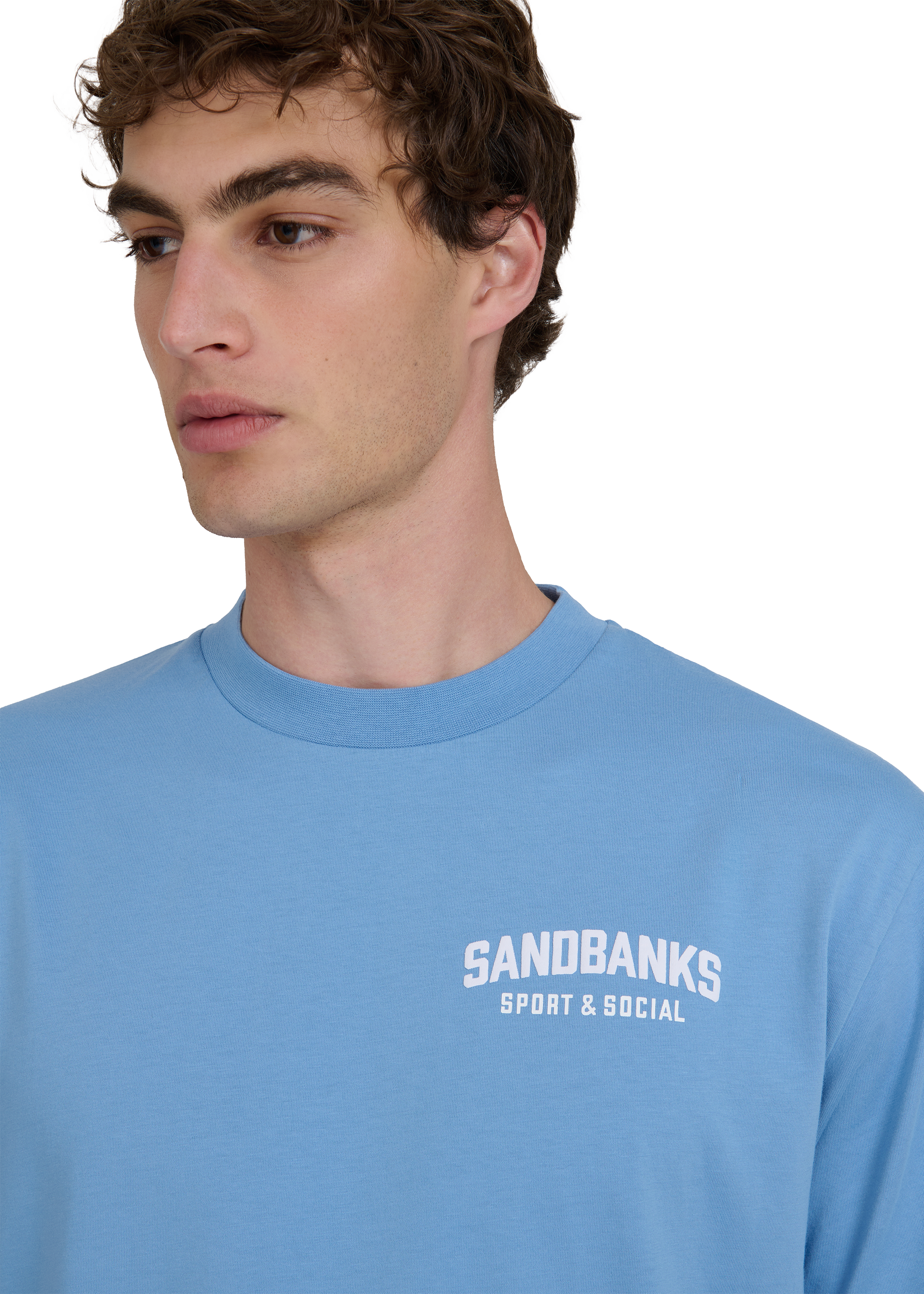 Sport & Social T-shirt - Dusty Blue