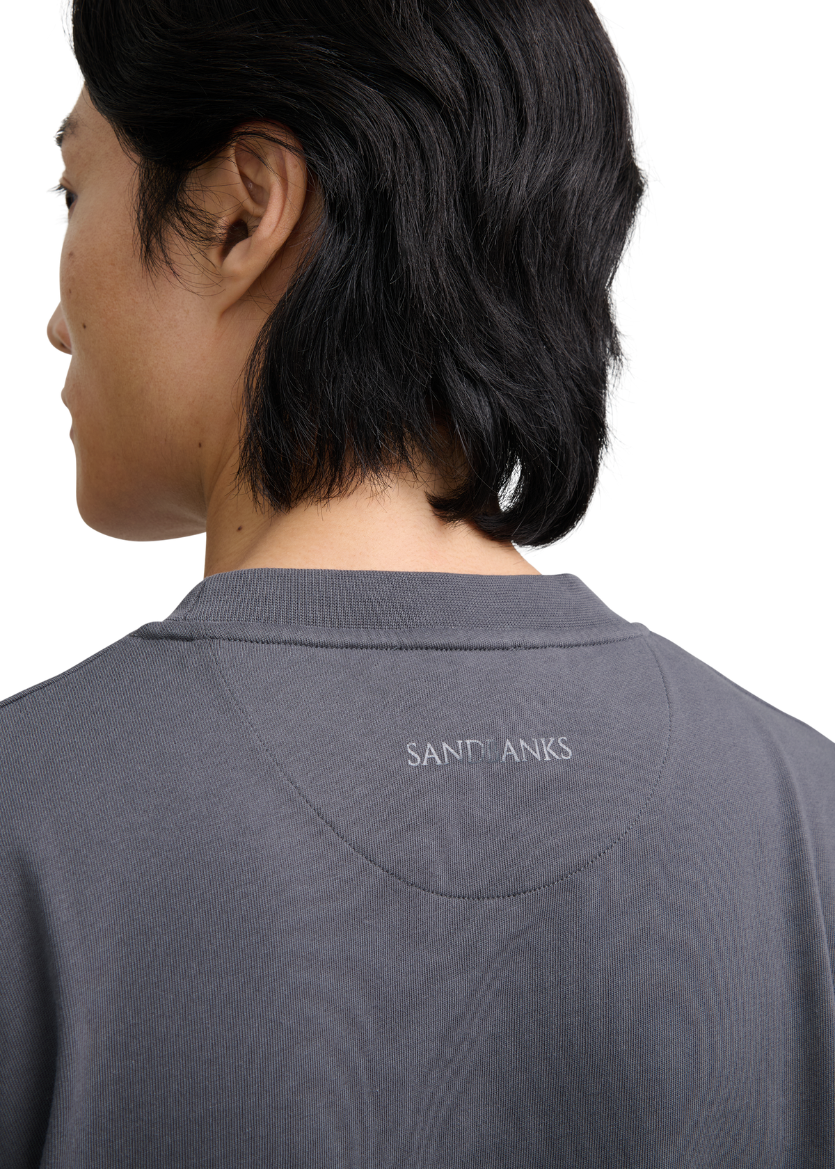 Distressed Graphic Logo T-Shirt - Anthracite