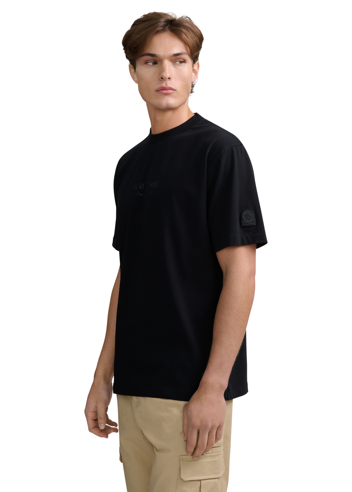 Riviera Collection Logo Print T-Shirt - Black