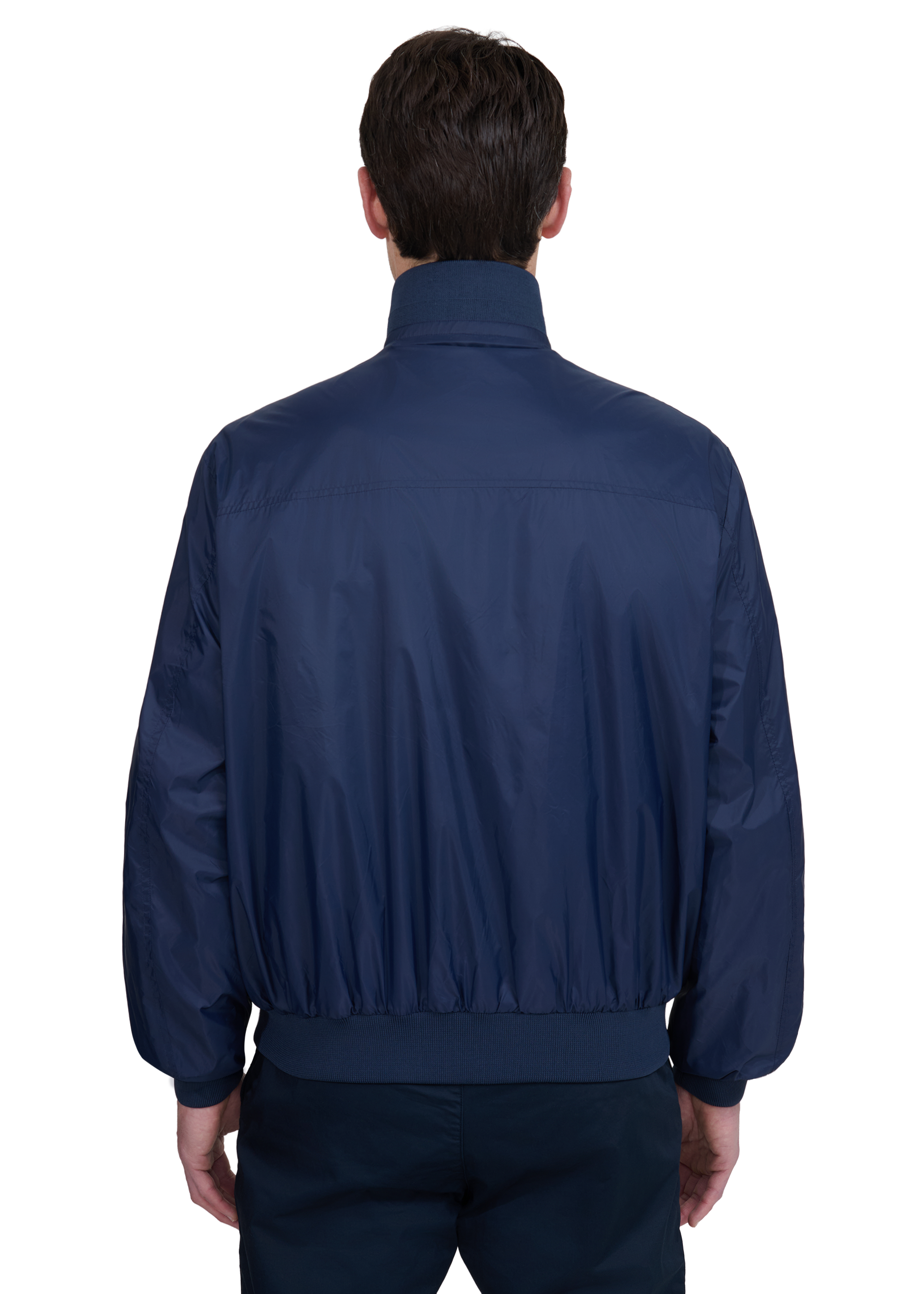 Sandbanks Reversible Funnel Neck Bomber - Navy/Stone