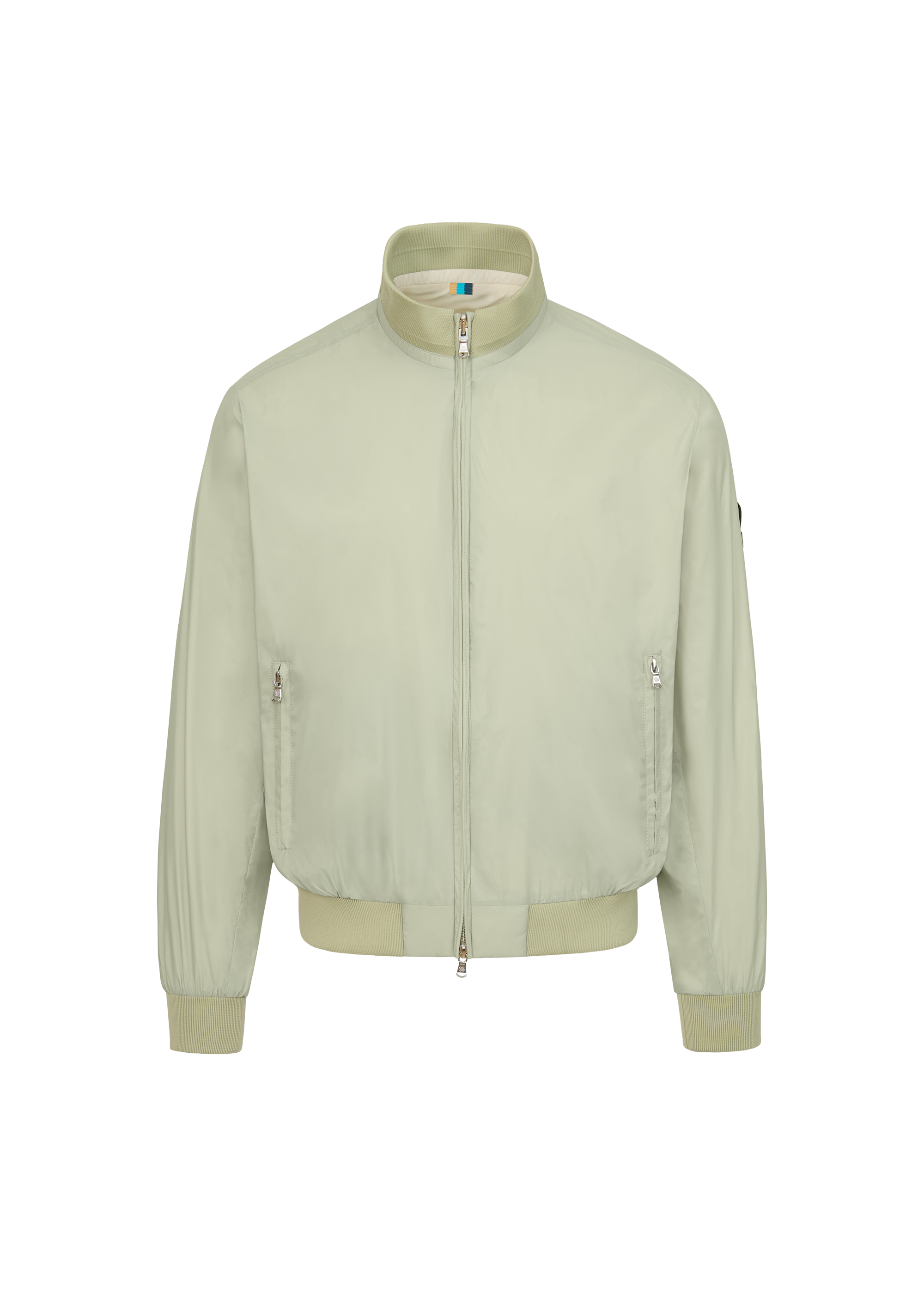 Sandbanks Reversible Funnel Neck Bomber - Sage/Stone - Sandbanks