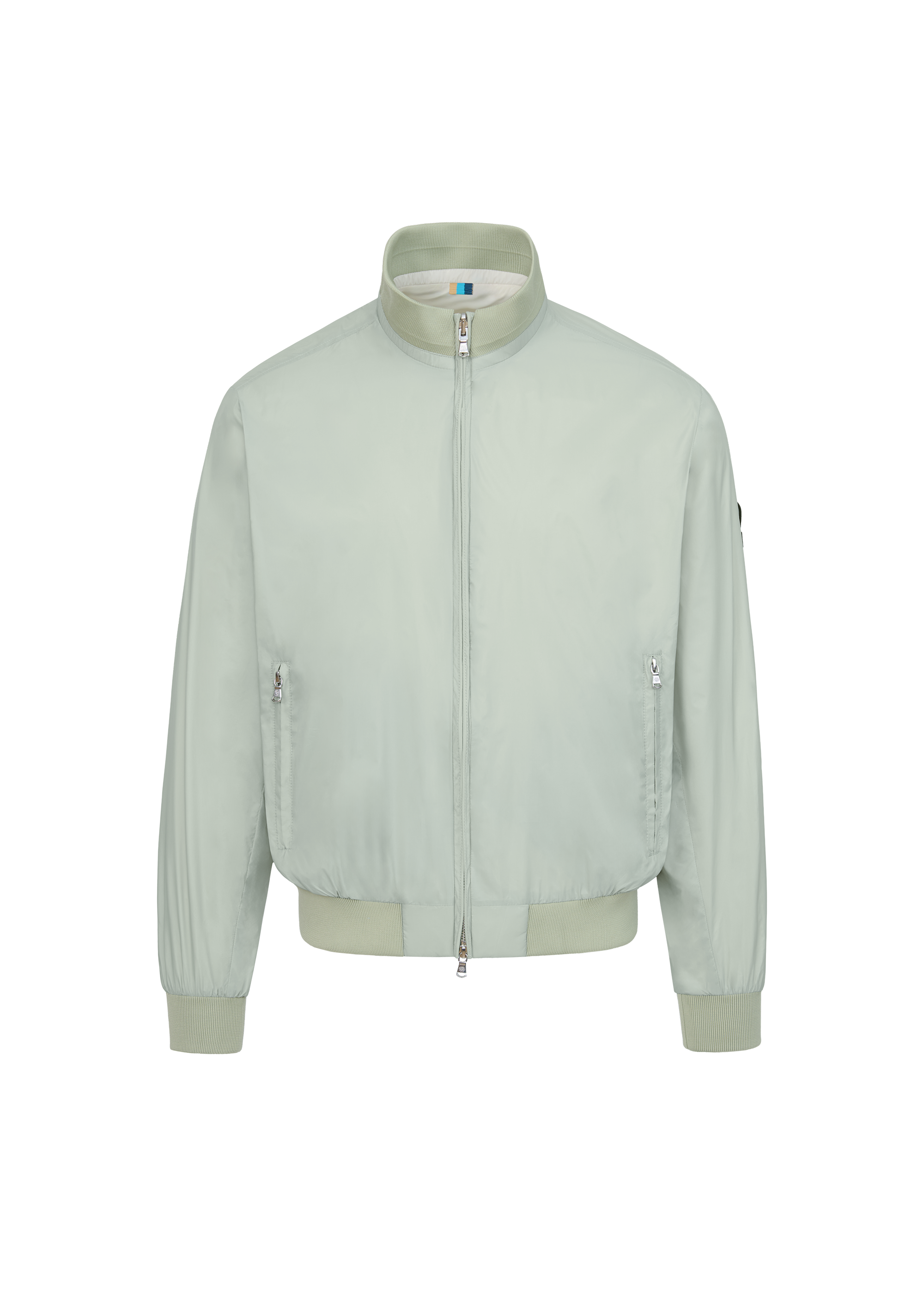 Sandbanks Reversible Funnel Neck Bomber - Sage/Stone