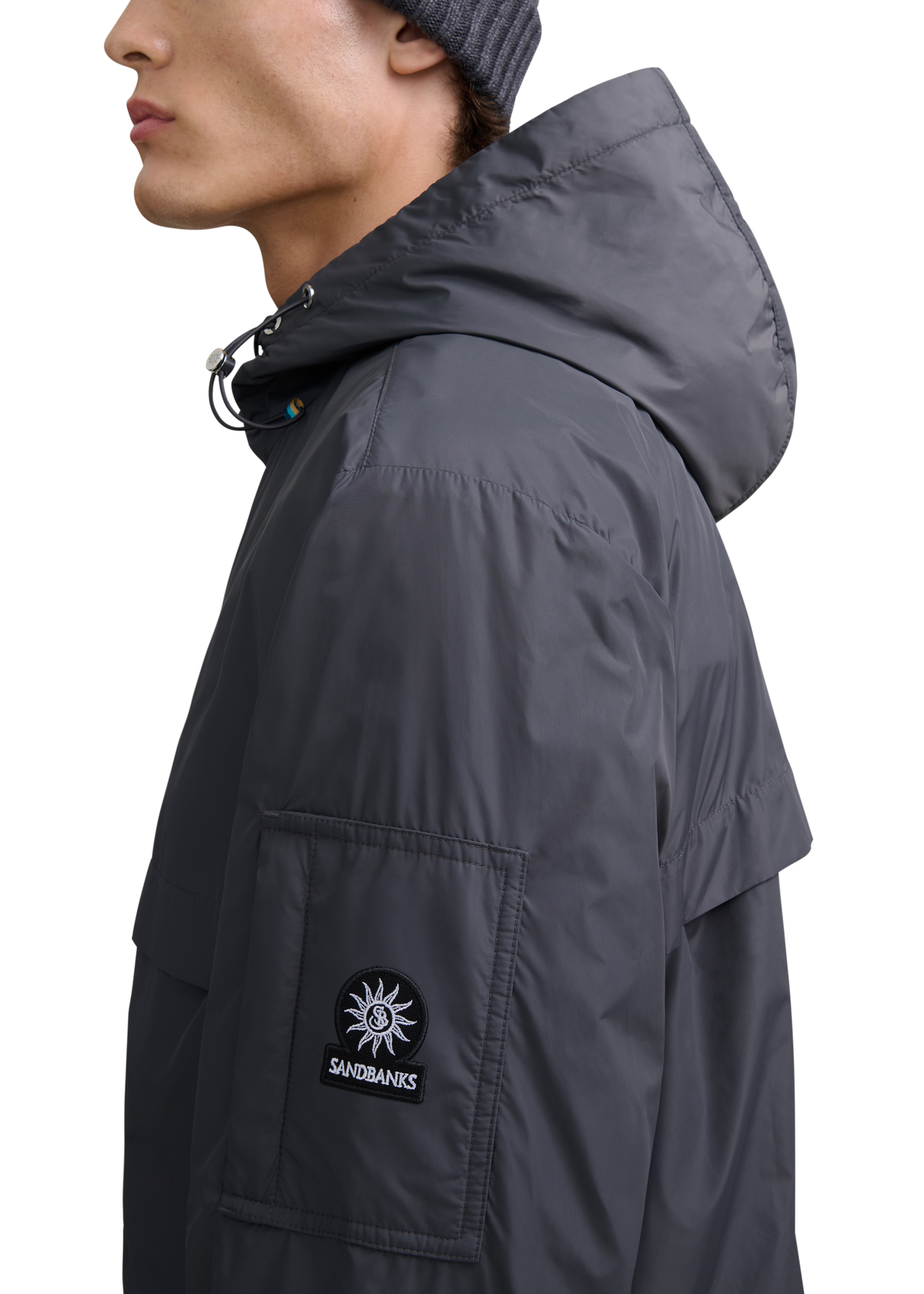 Meridian Nylon Windbreaker - Anthracite