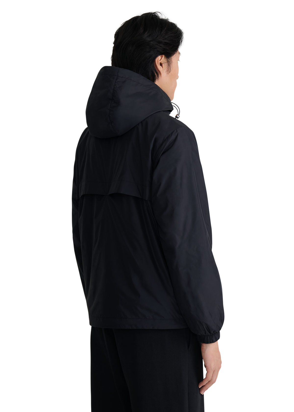 Meridian Nylon Windbreaker - Black