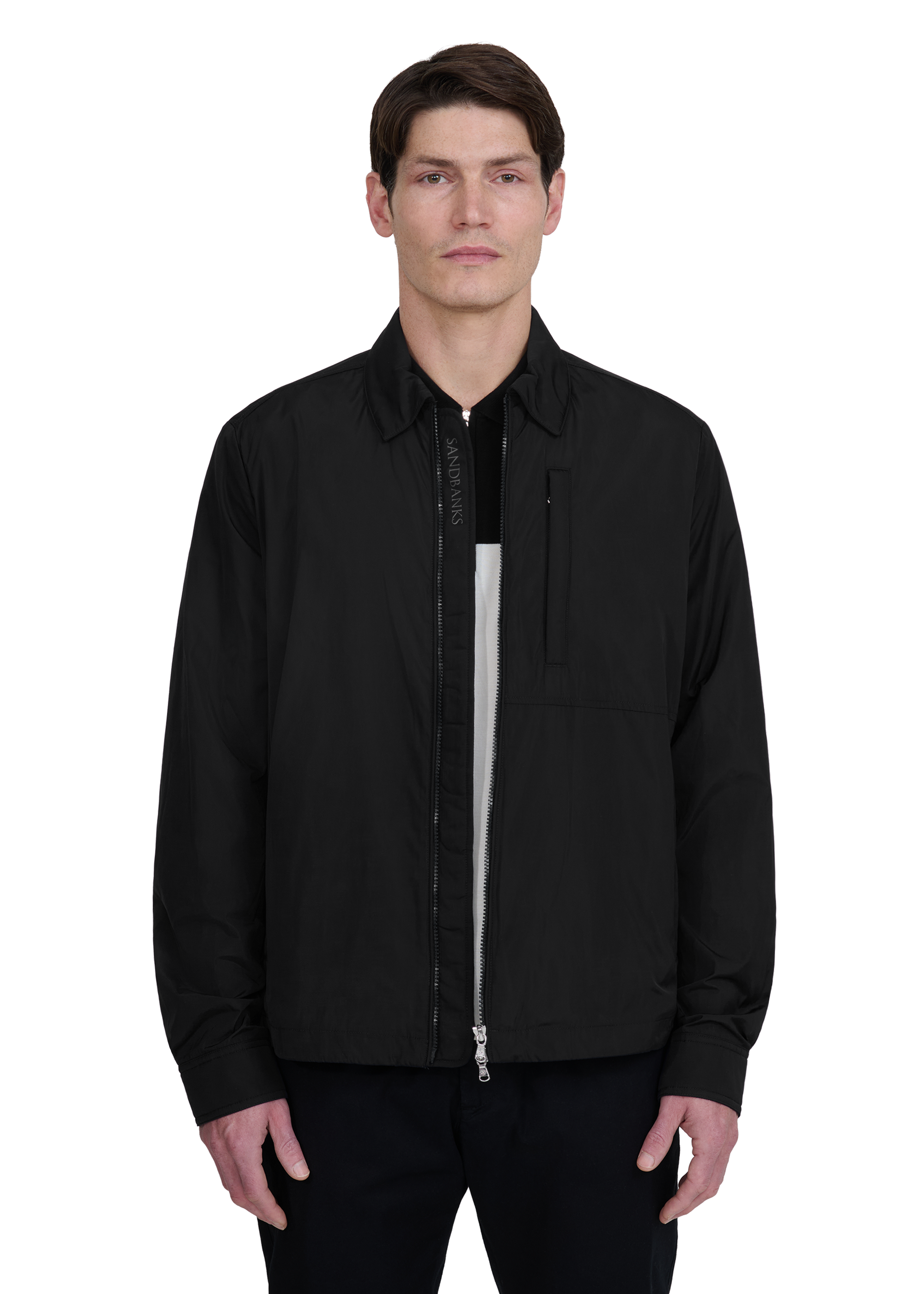 Sandbanks Utility Overshirt - Black - Sandbanks
