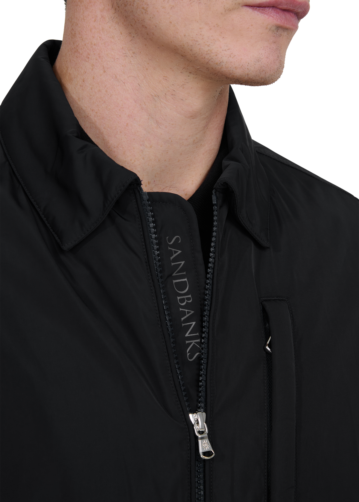 Sandbanks Utility Overshirt - Black