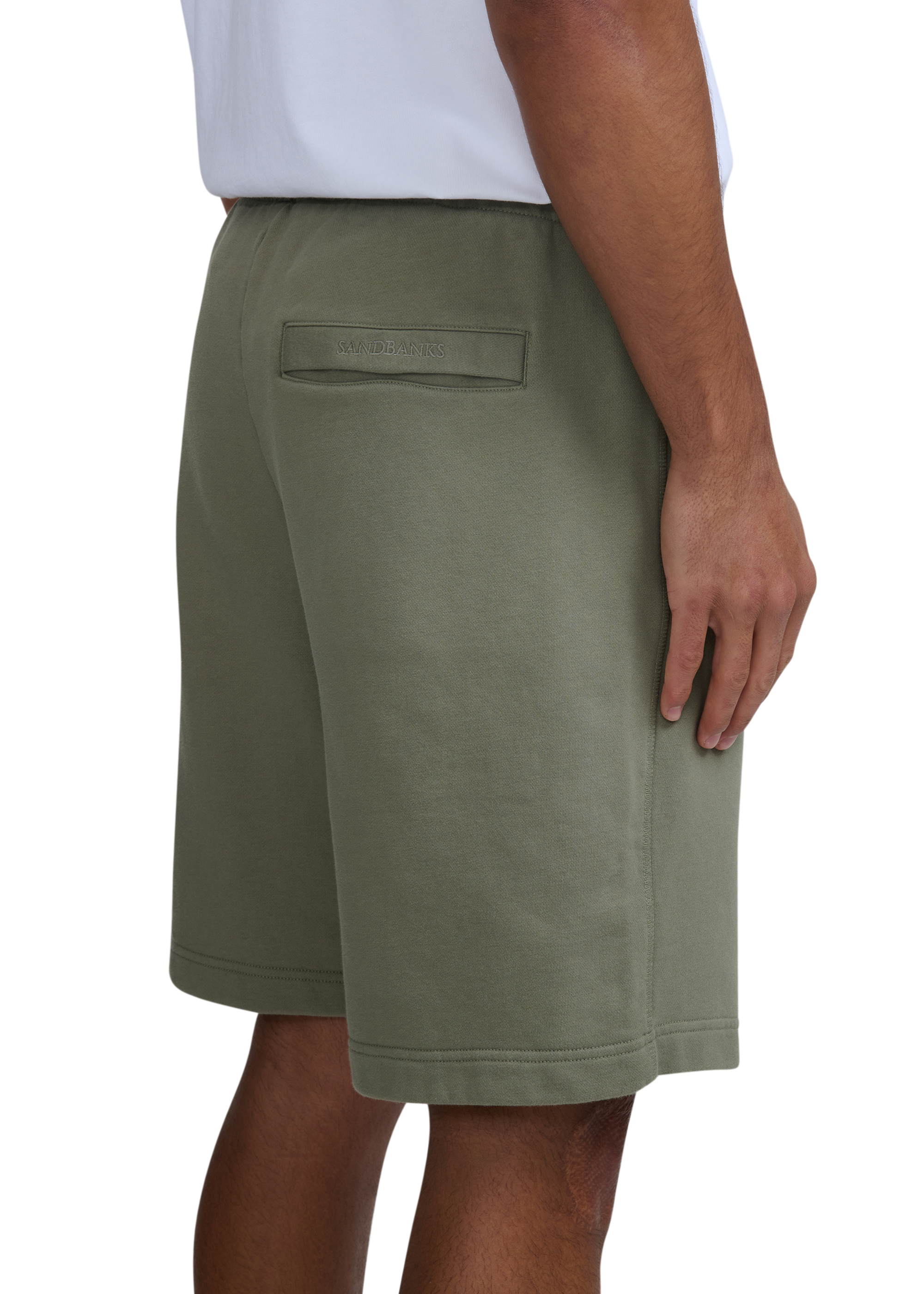 Sandbanks Badge Logo Shorts - Army