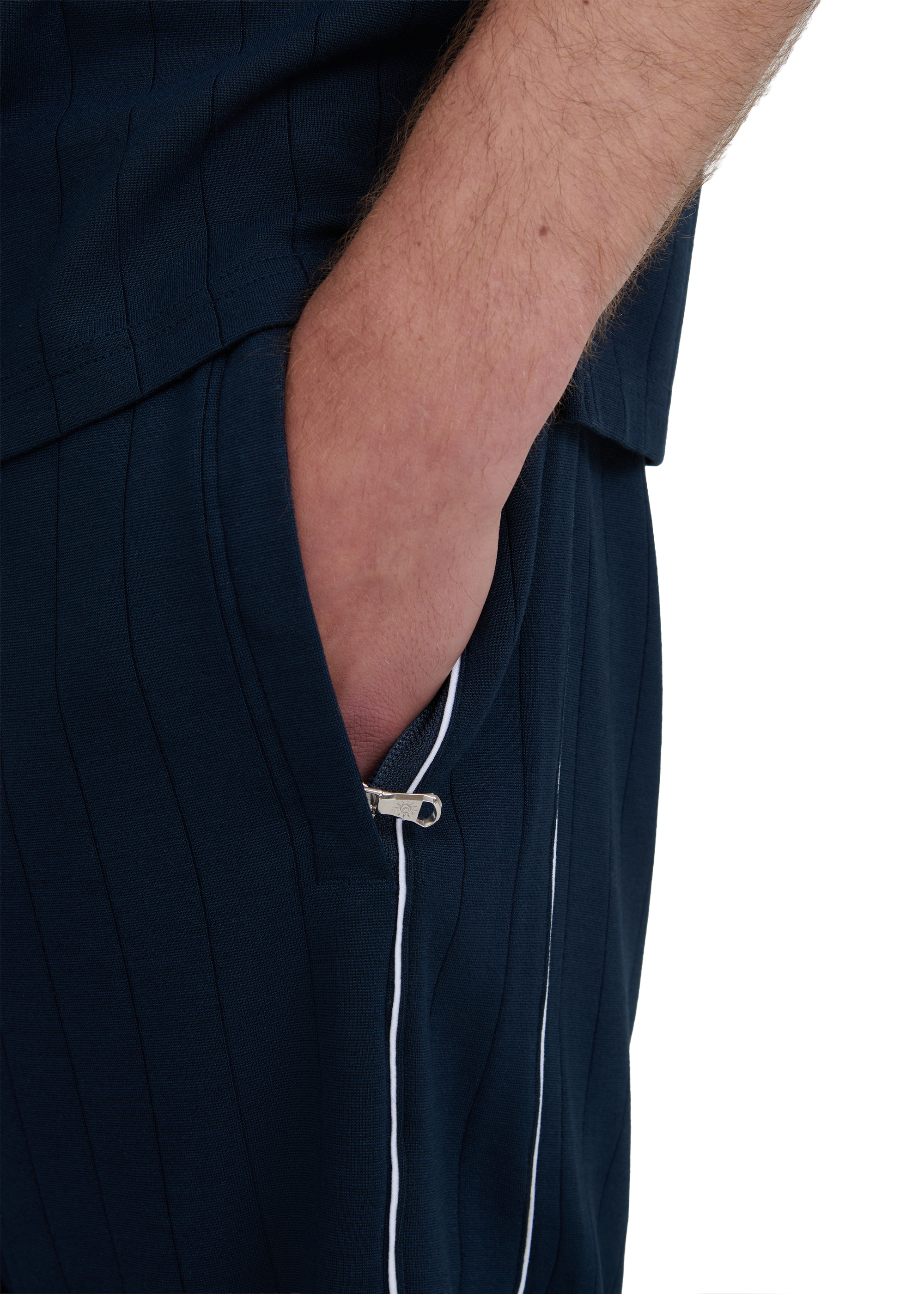Panel Piped Short - Navy