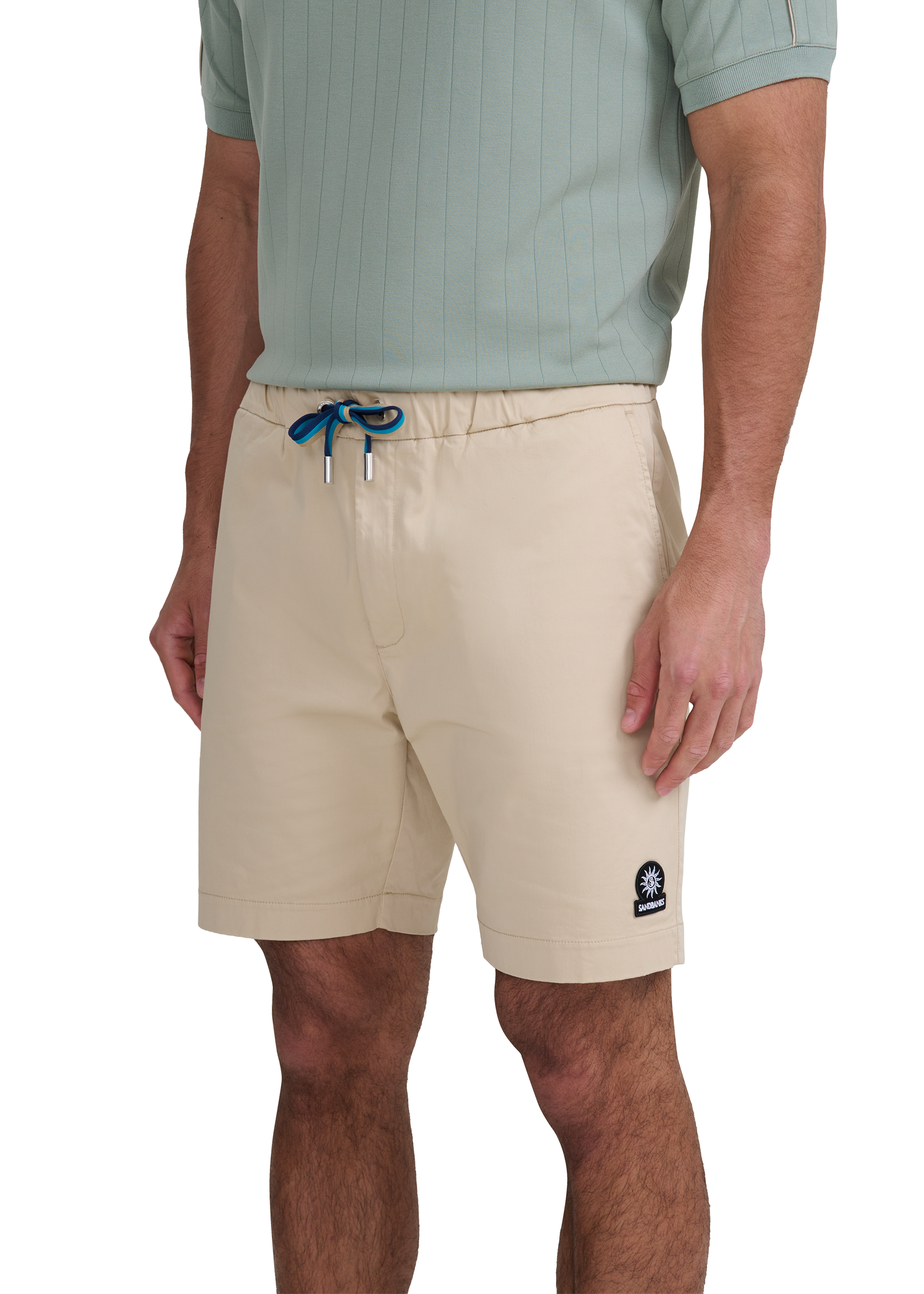 Relaxed Fit Cotton Short - Stone