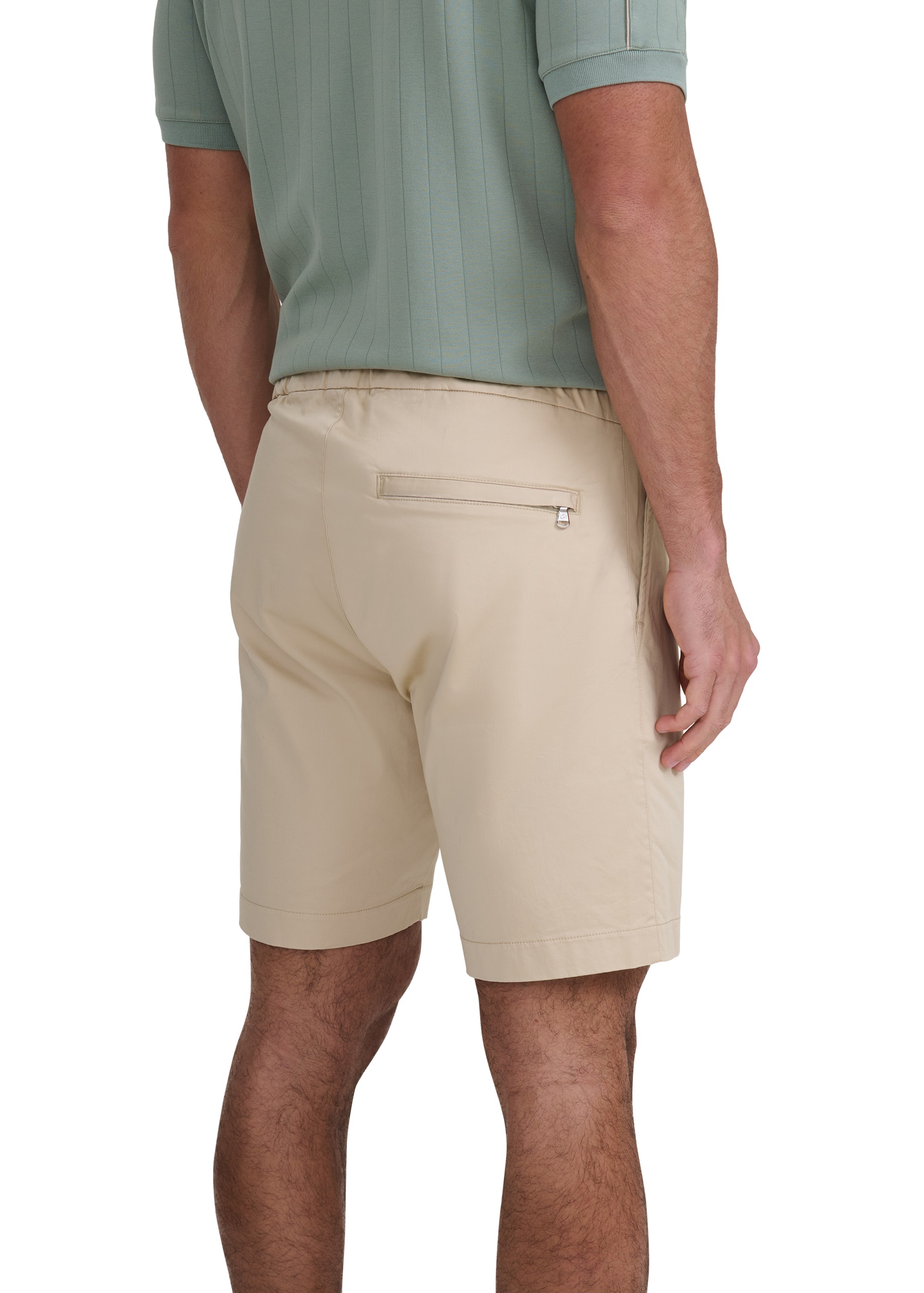 Relaxed Fit Cotton Short - Stone