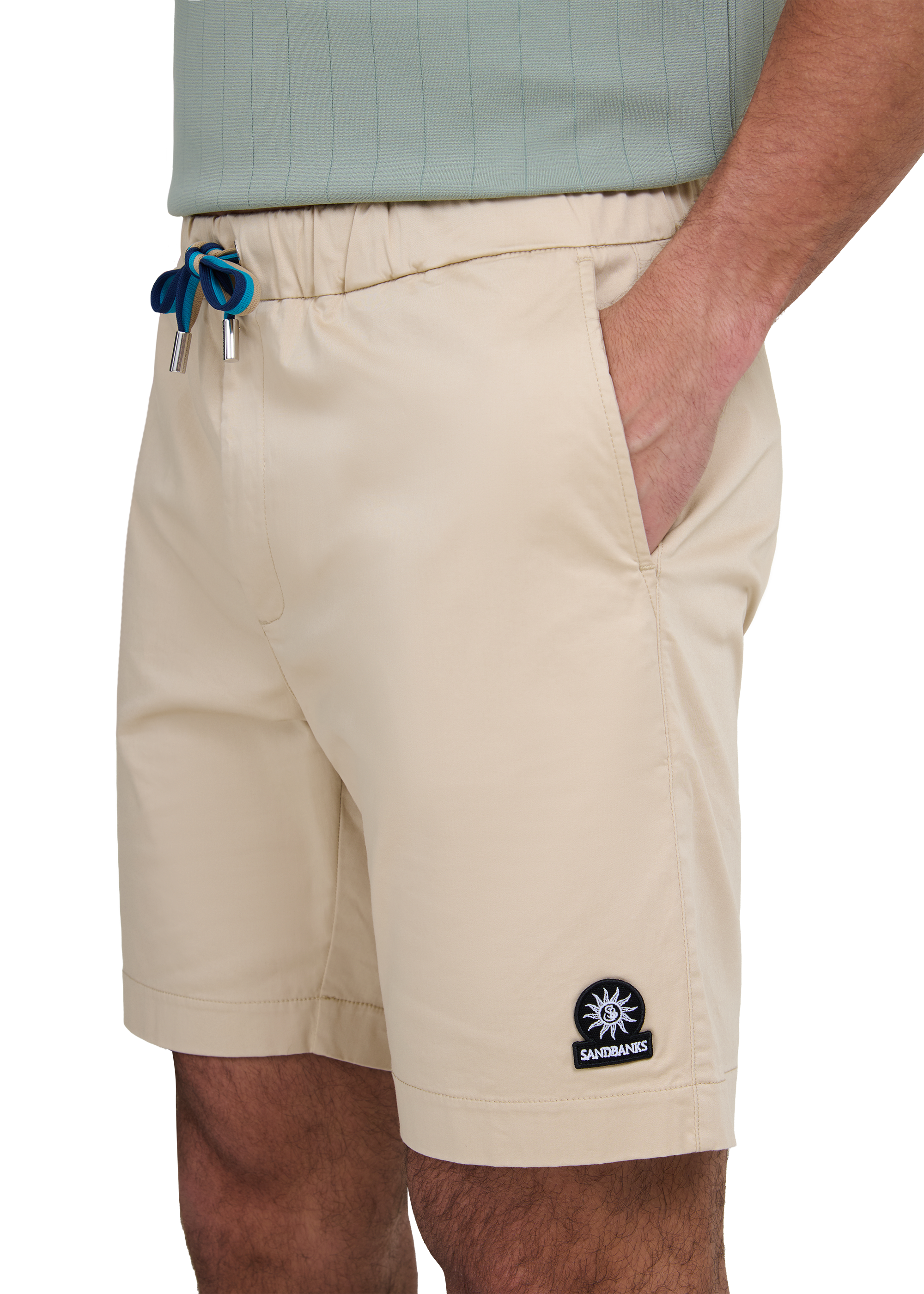 Relaxed Fit Cotton Short - Stone