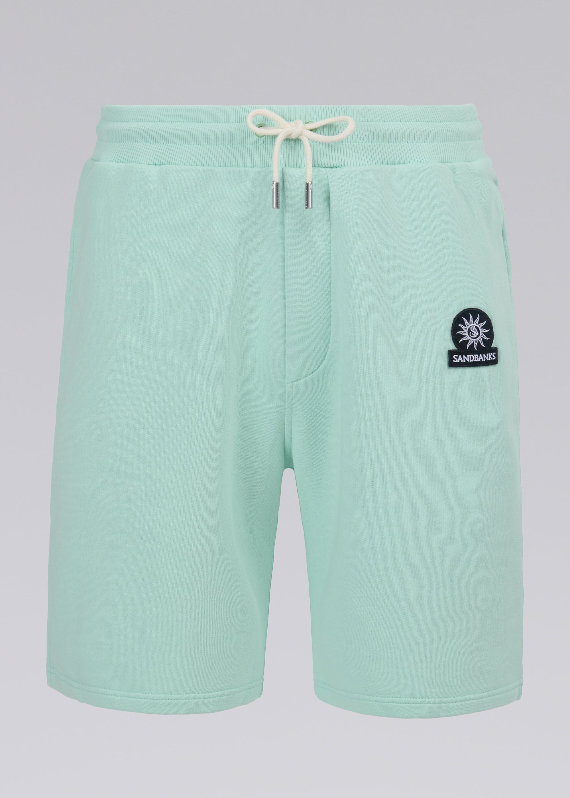 Sandbanks Badge Logo Sweat Short - Mint - Sandbanks