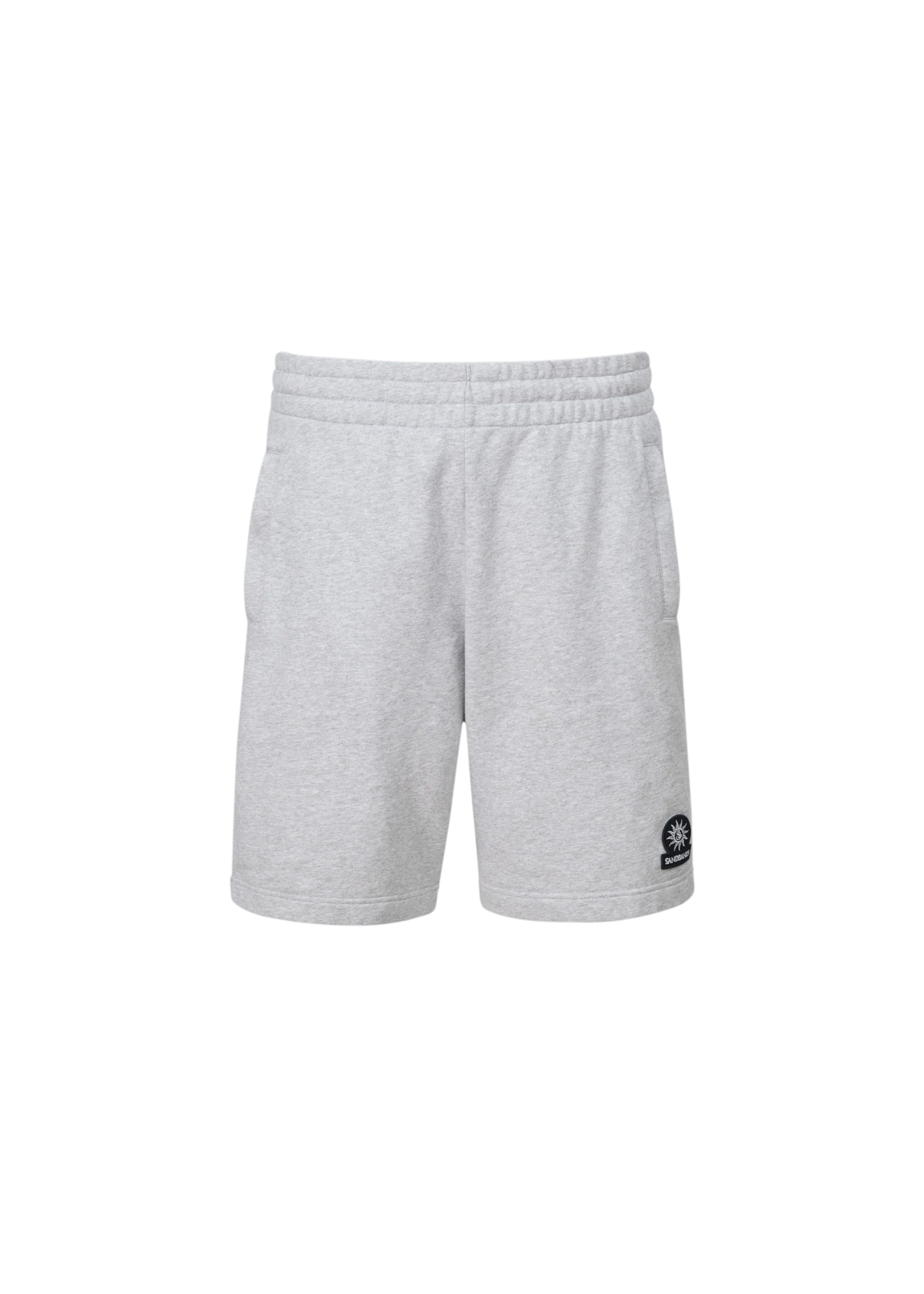 Sandbanks Badge Logo Sweatshorts - Grey Marl