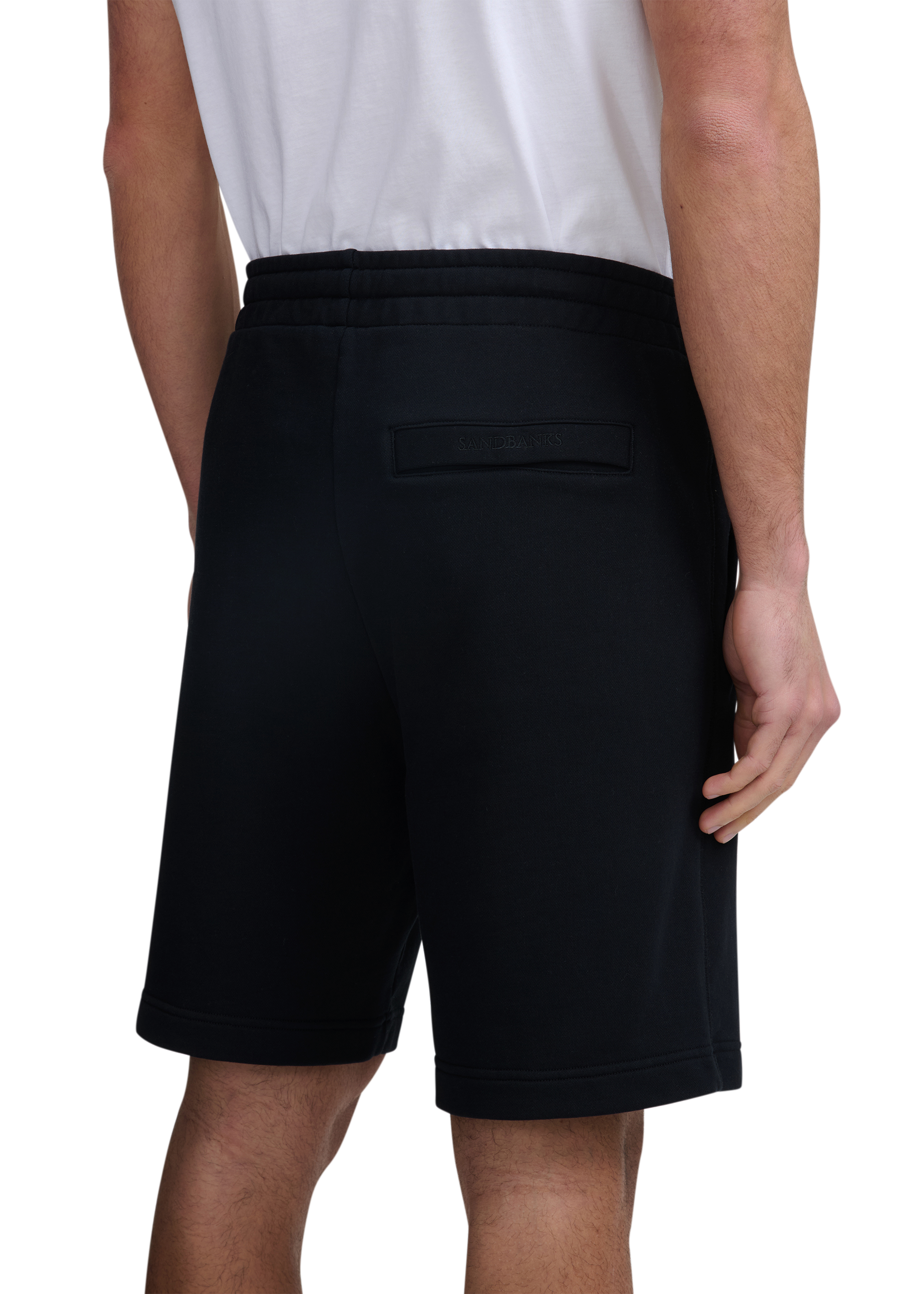 Sandbanks Badge Logo Shorts - Black