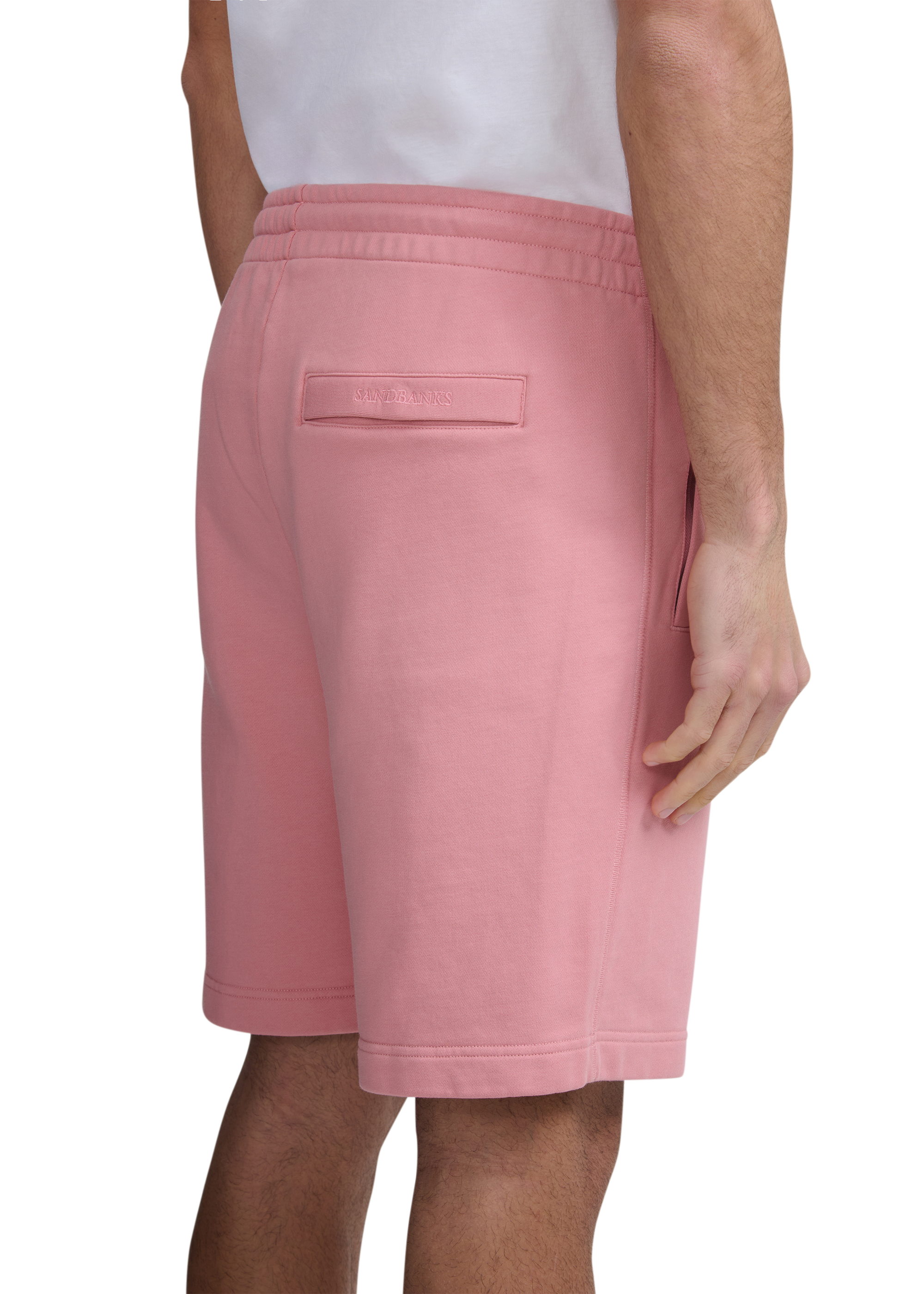 Sandbanks Badge Logo Shorts - Dusty Pink