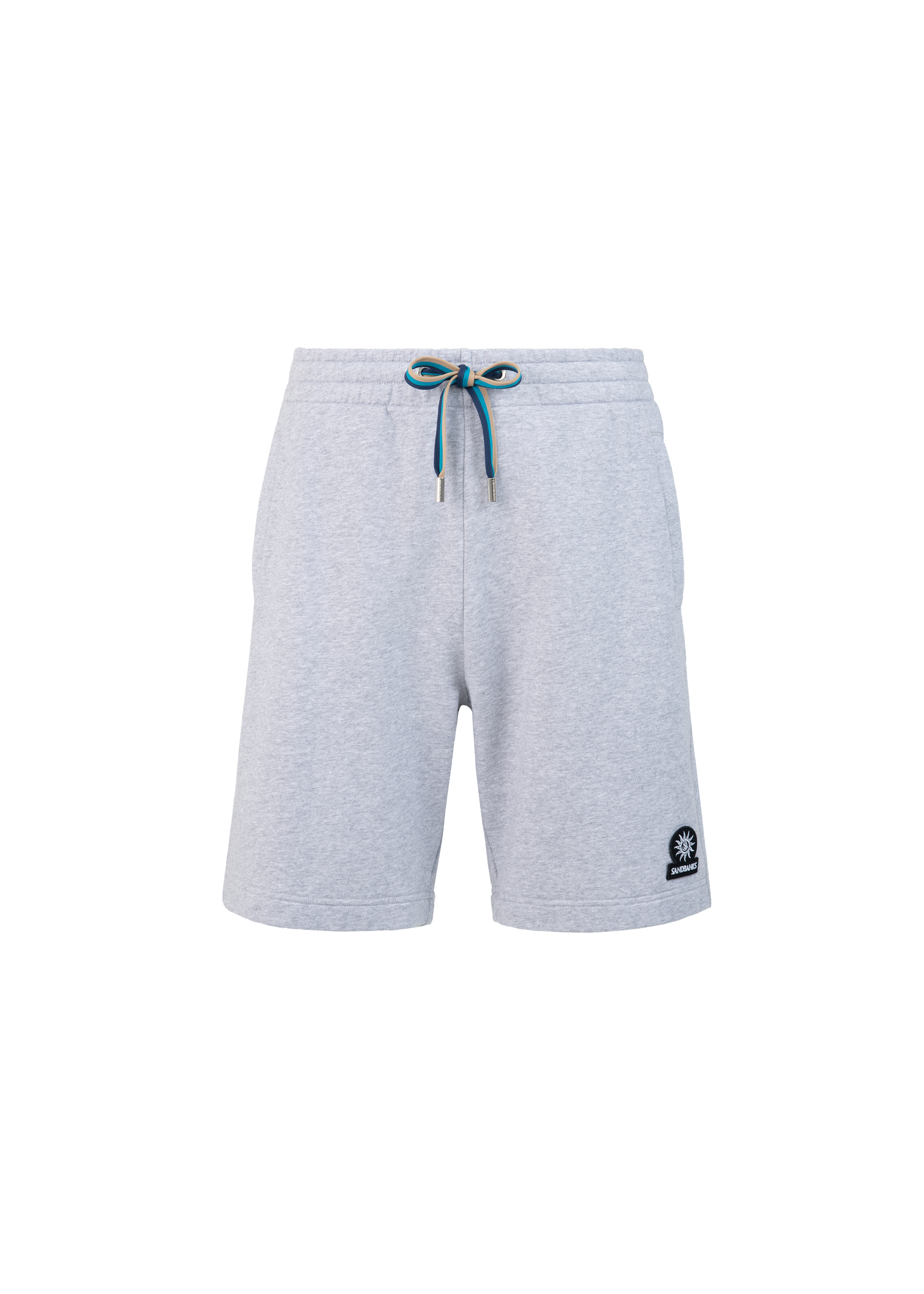 Sandbanks Badge Logo Shorts - Grey Marl