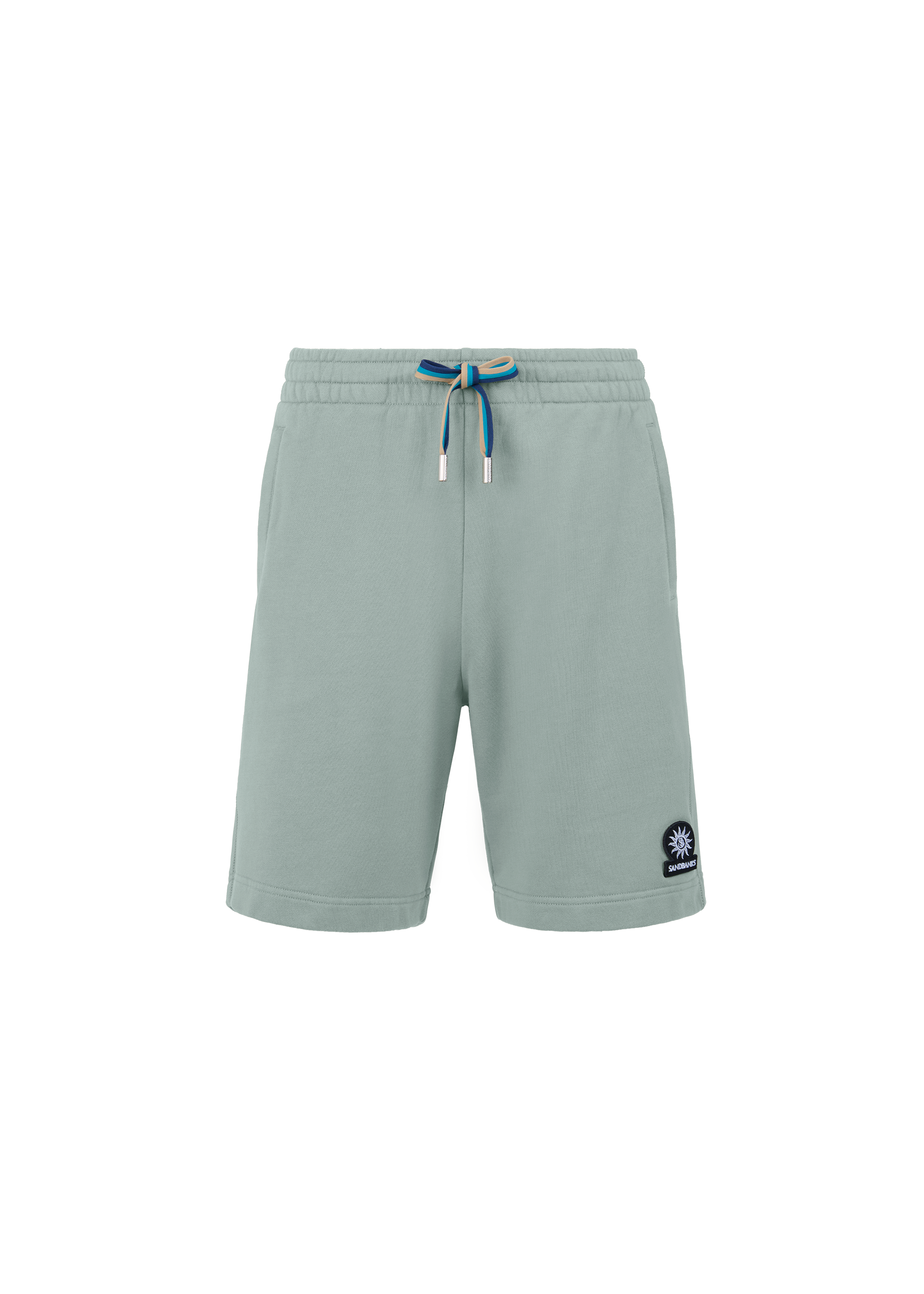 Sandbanks Badge Logo Shorts - Sage
