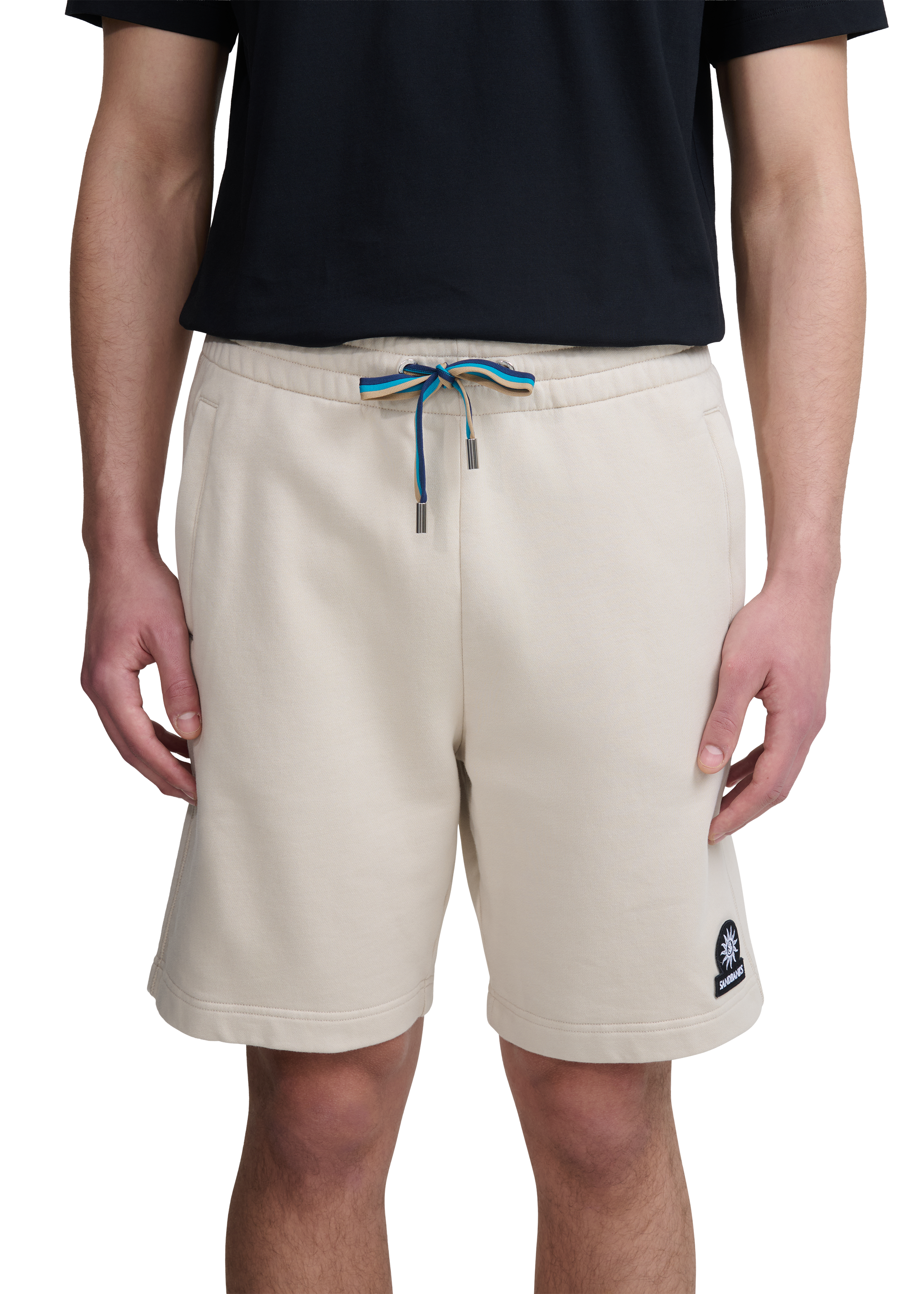 Sandbanks Badge Logo Shorts - Stone