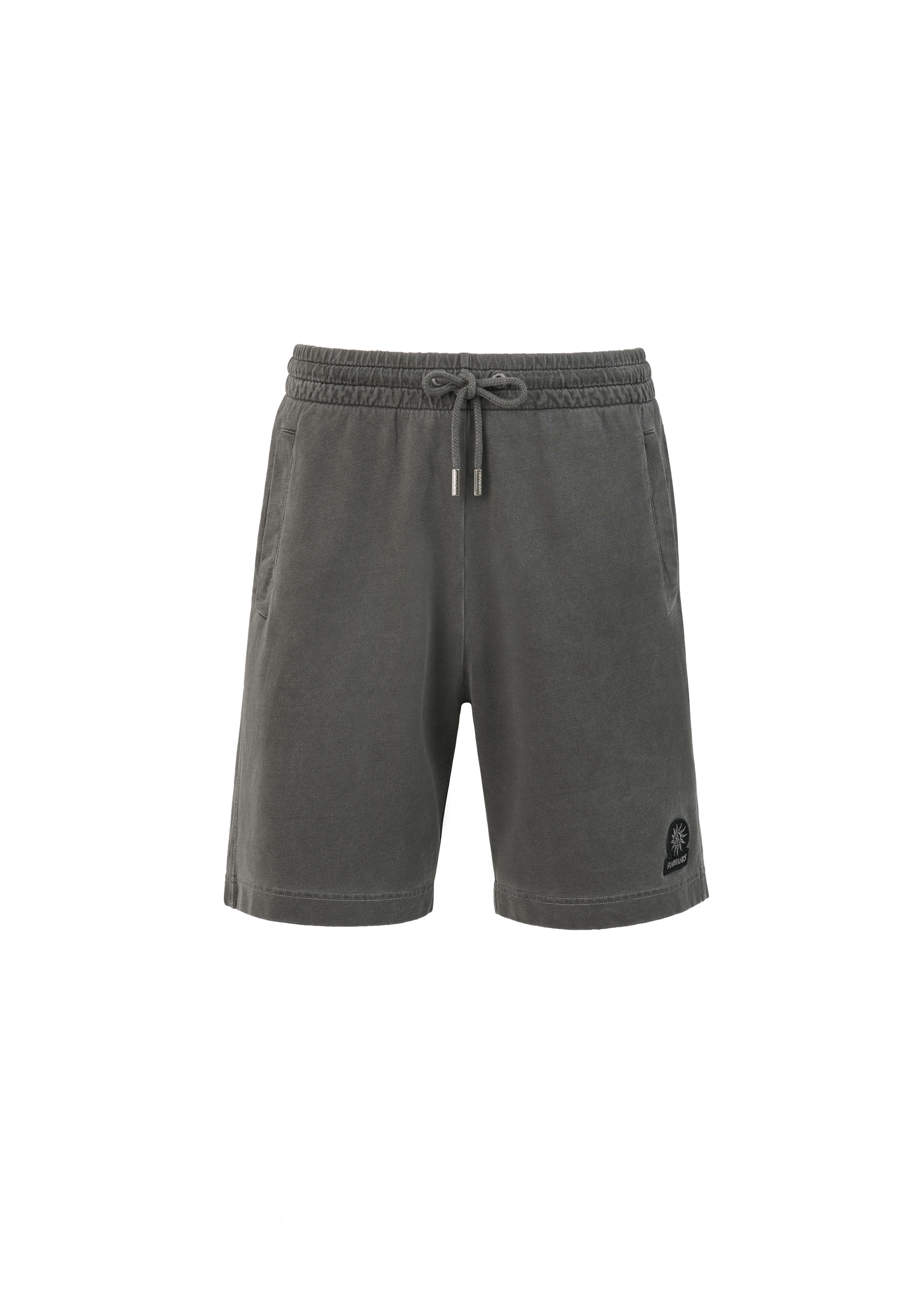 Sandbanks Badge Logo Mineral Wash Short - Slate - Sandbanks