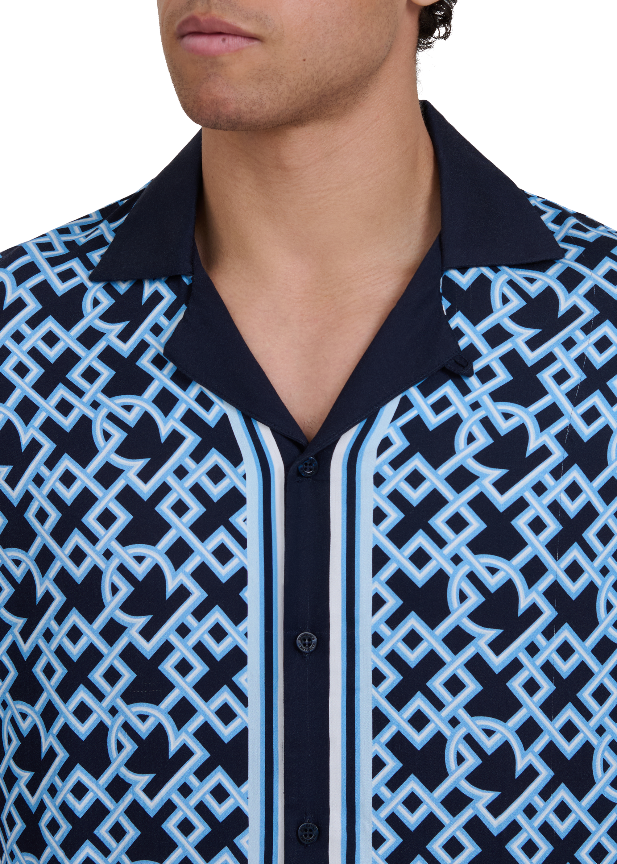 Mosaic Resort Shirt - Navy