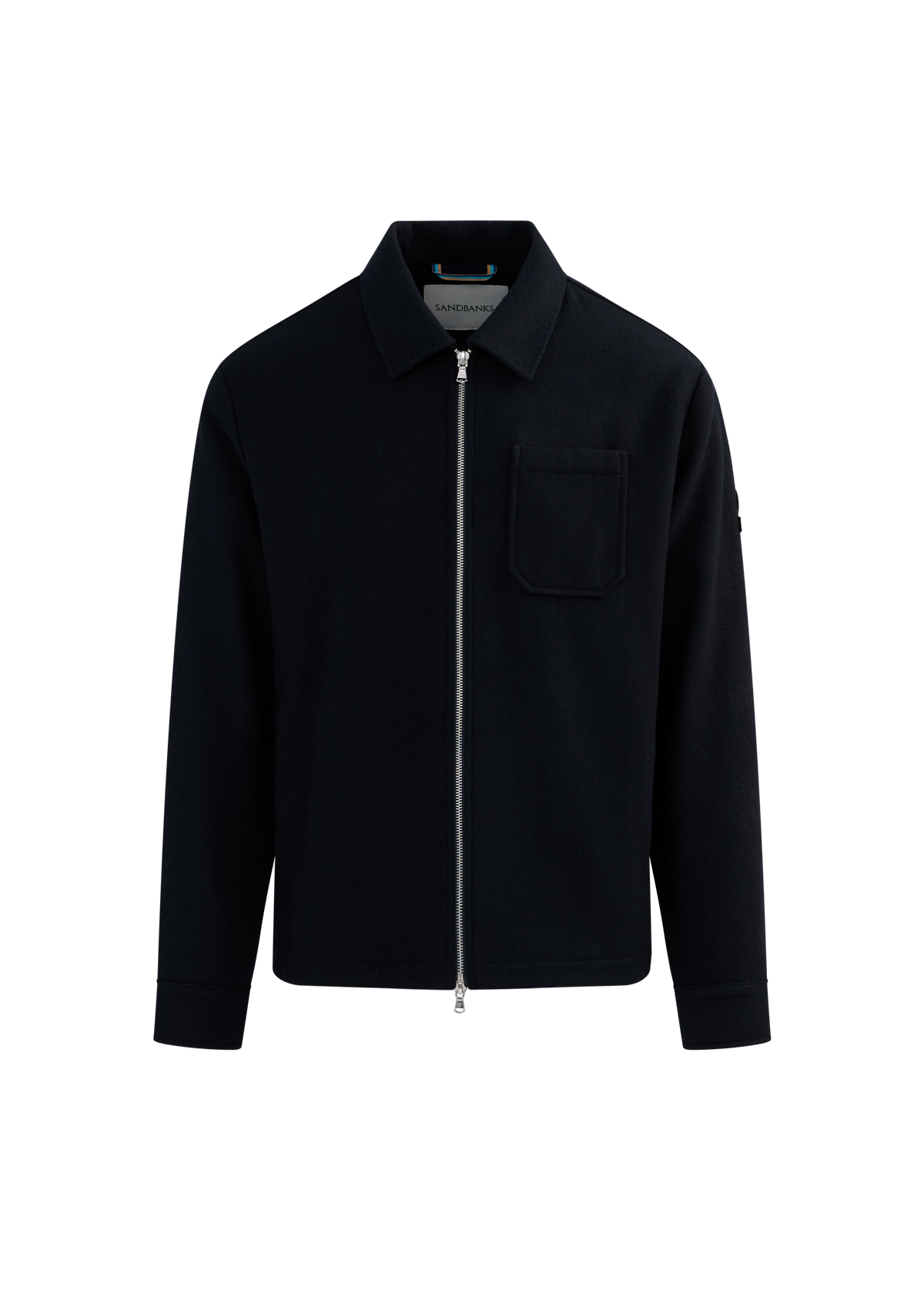 Salcombe Wool Zip Shacket - Black