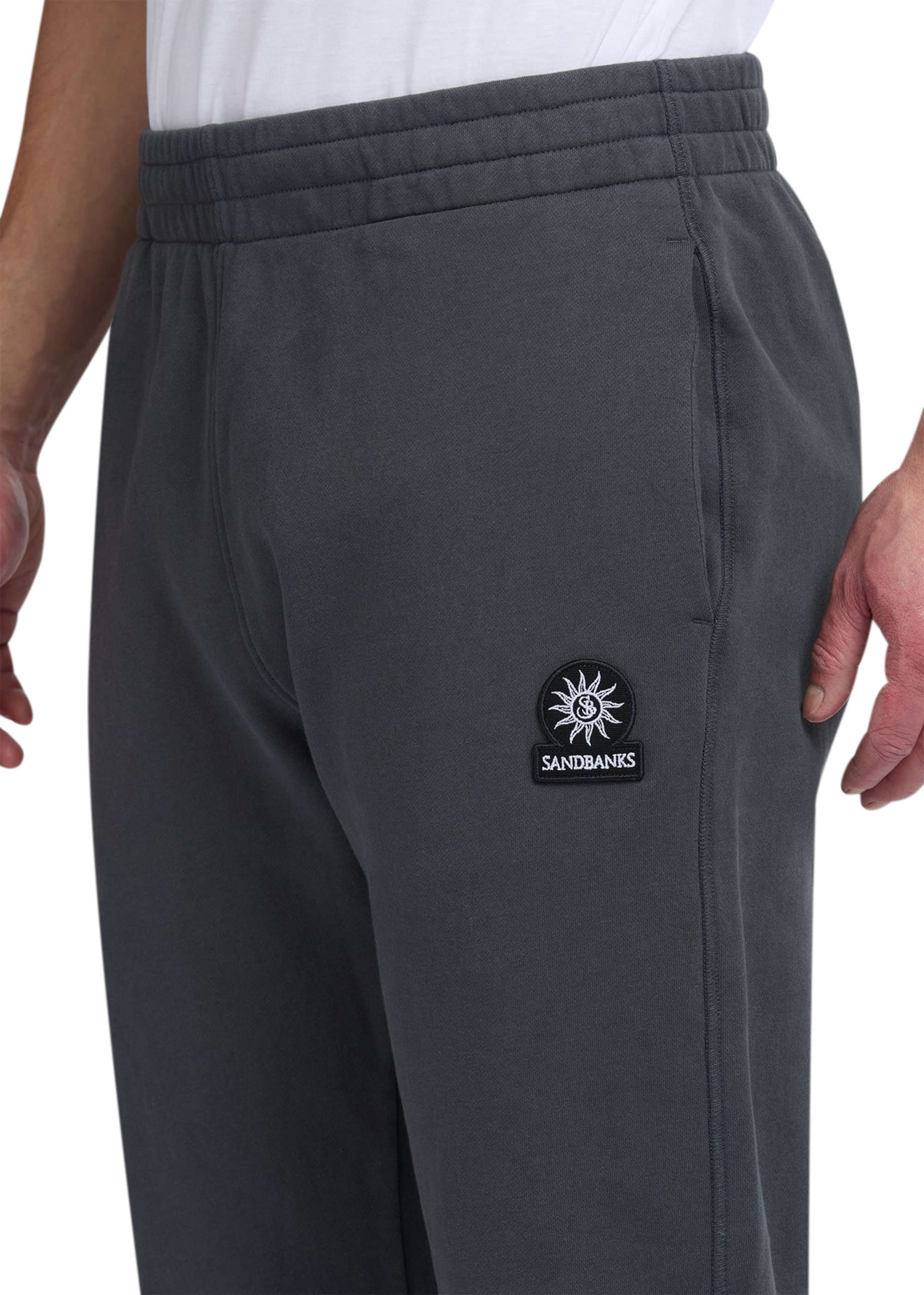 Sandbanks Elasticated Cuff Sweat Pants - Anthracite