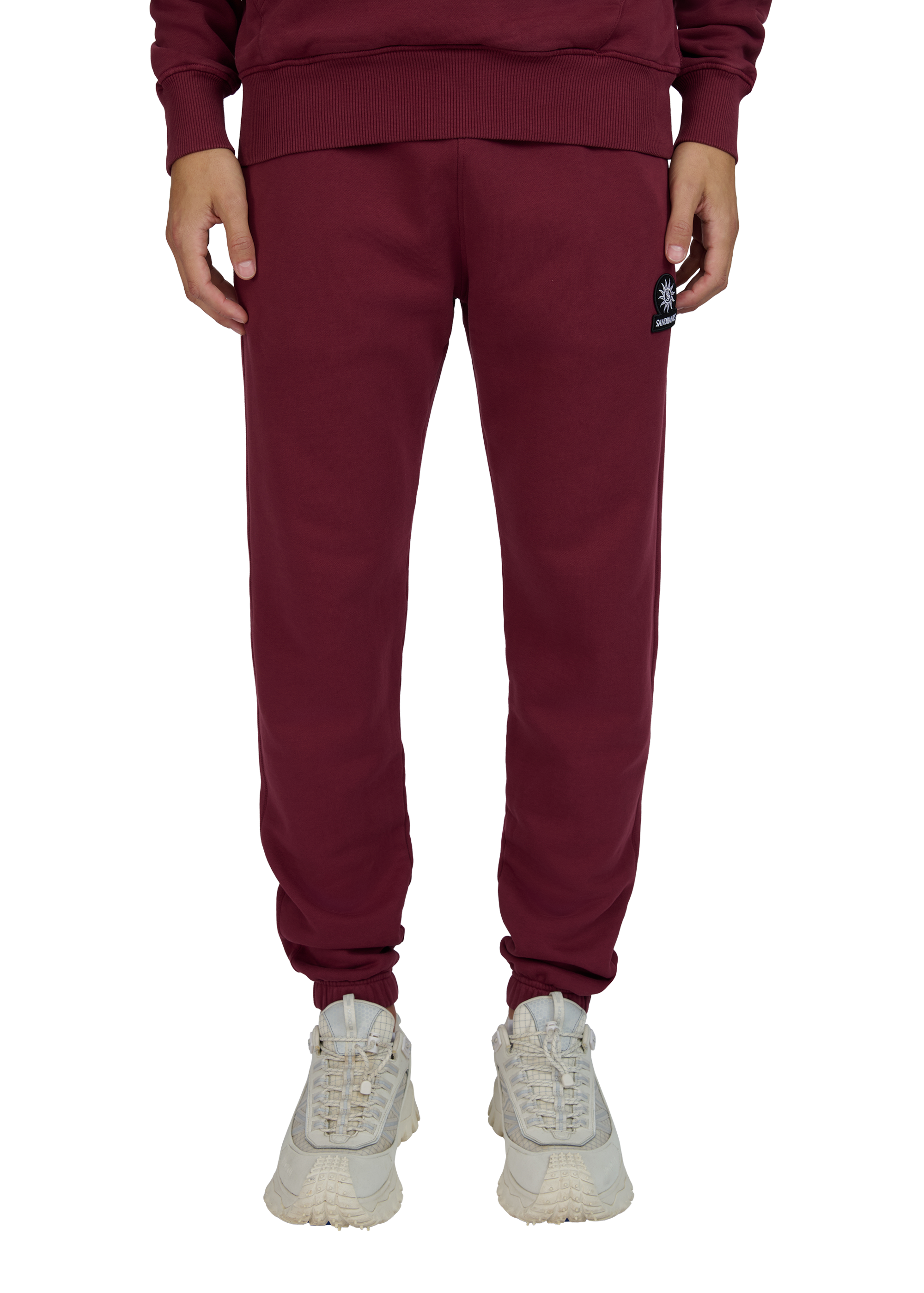Sandbanks Elasticated Cuff Sweat Pants - Port