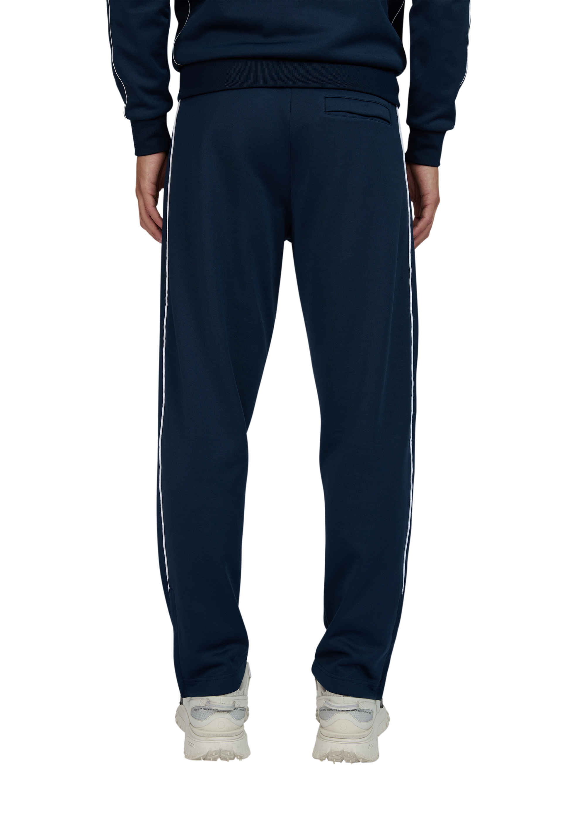 Sandbanks Piped Tricot Track Pant - Navy