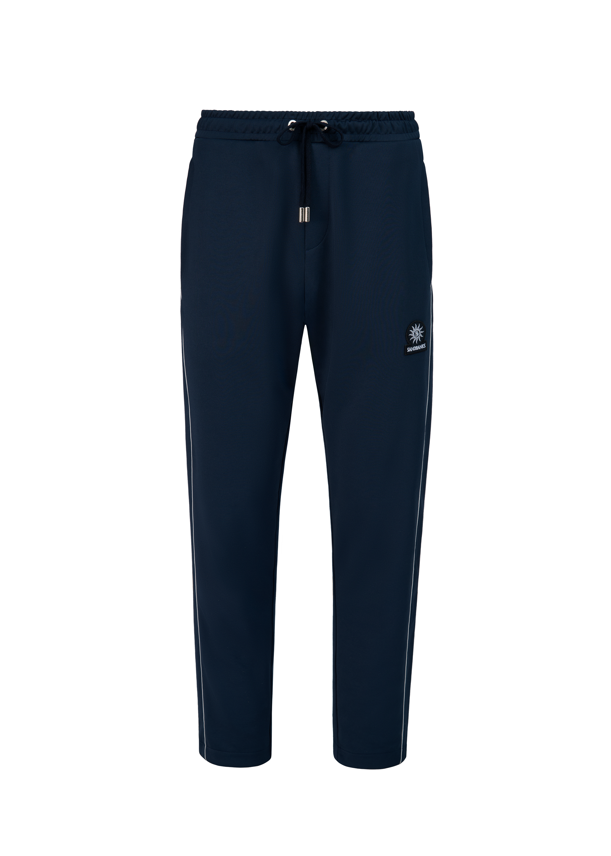 Sandbanks Piped Tricot Track Pant - Navy