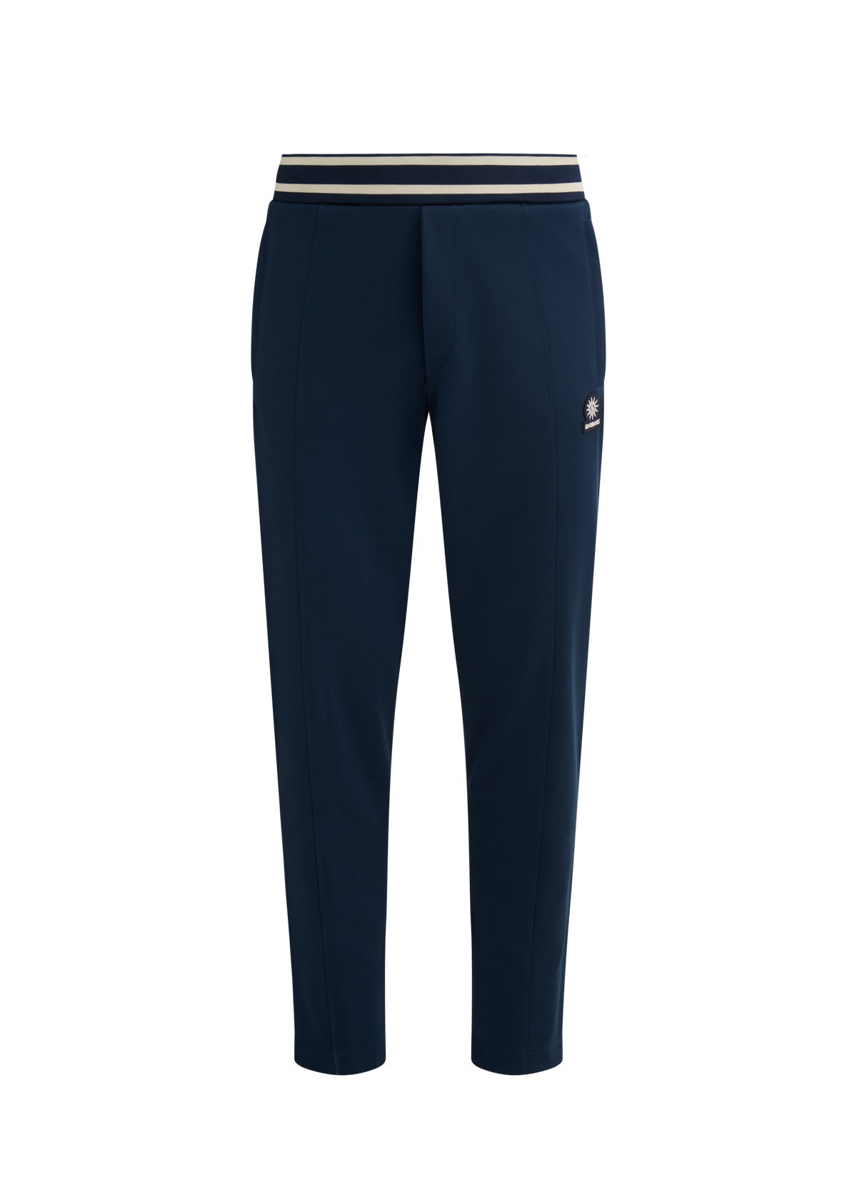 Contrast Stripe Track Pant - Navy/Stone