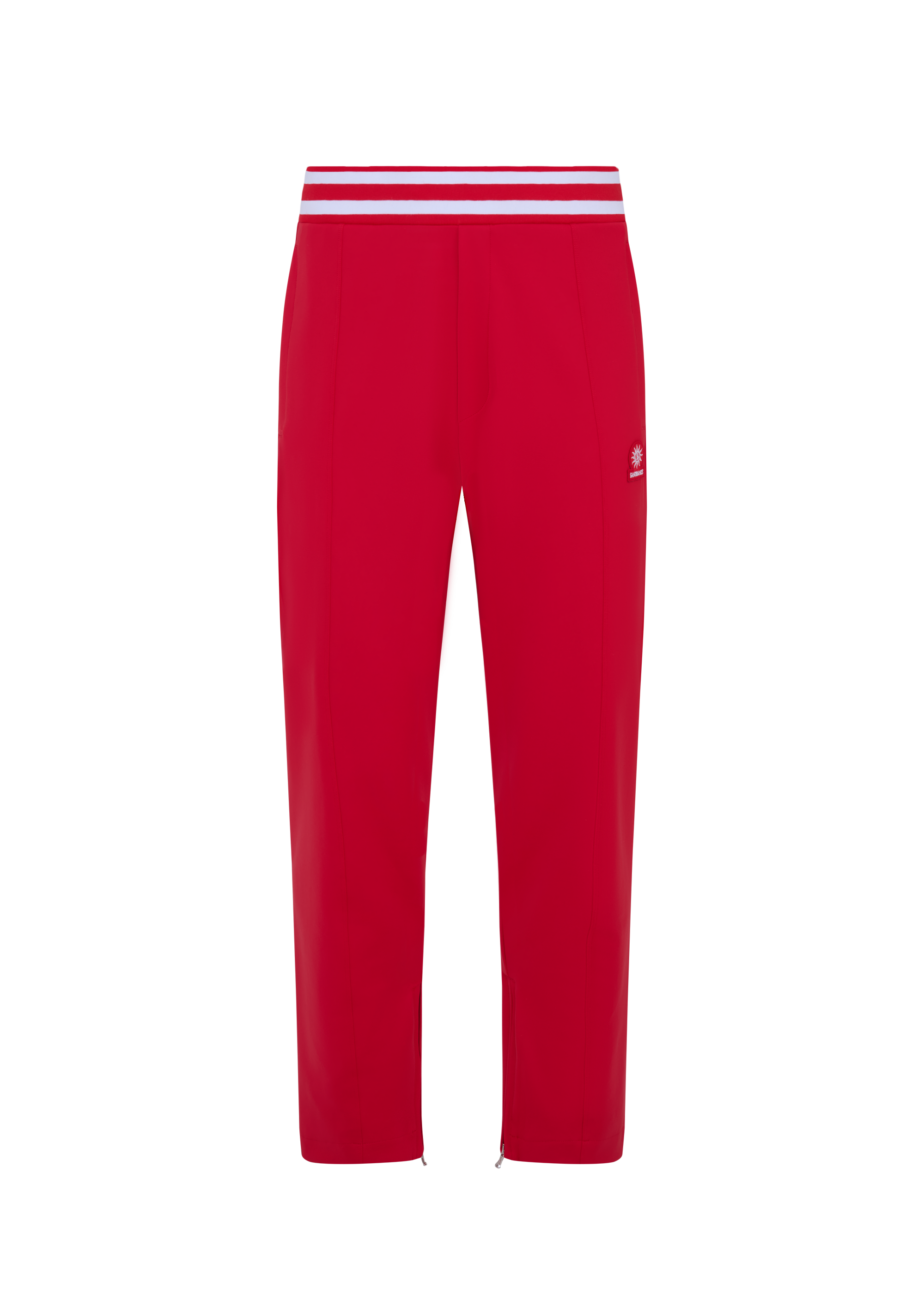 Contrast Stripe Track Pant - Red